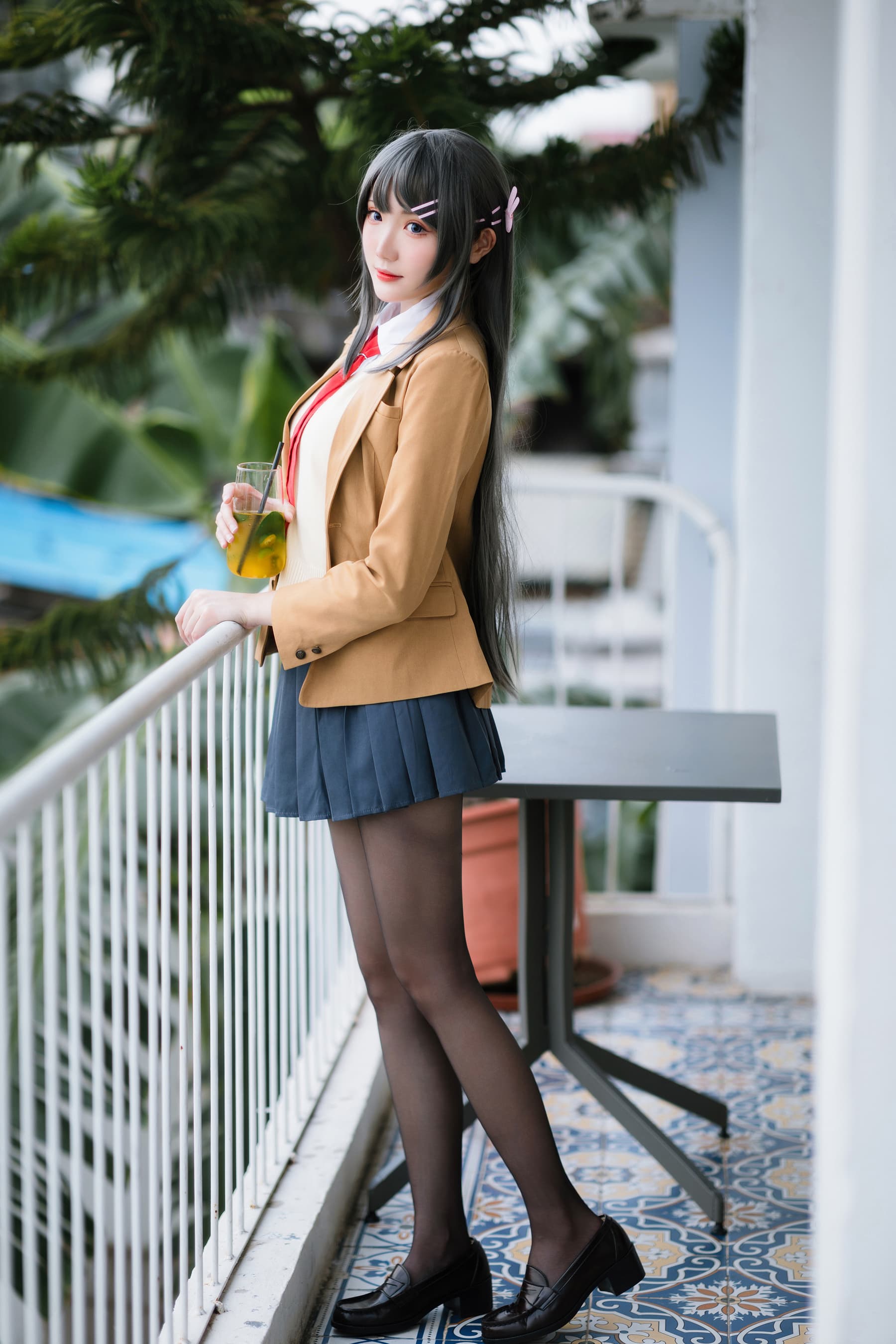 NO.091 樱岛麻衣 校服 – [瓜希酱] - 喵图录