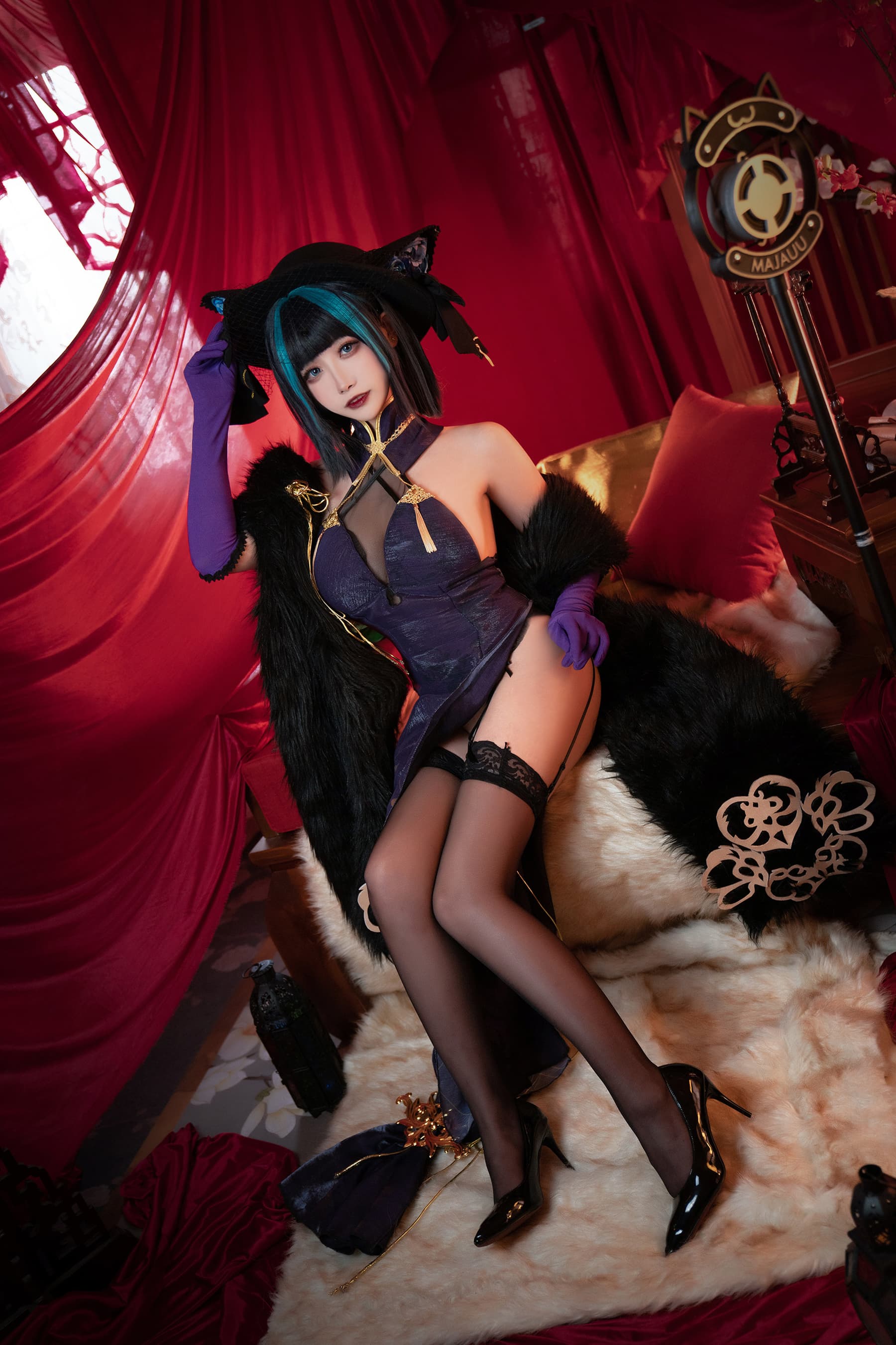 NO.040 碧蓝航线柴郡 音乐绚烂CaitSith – [Momoko葵葵] - 喵图录