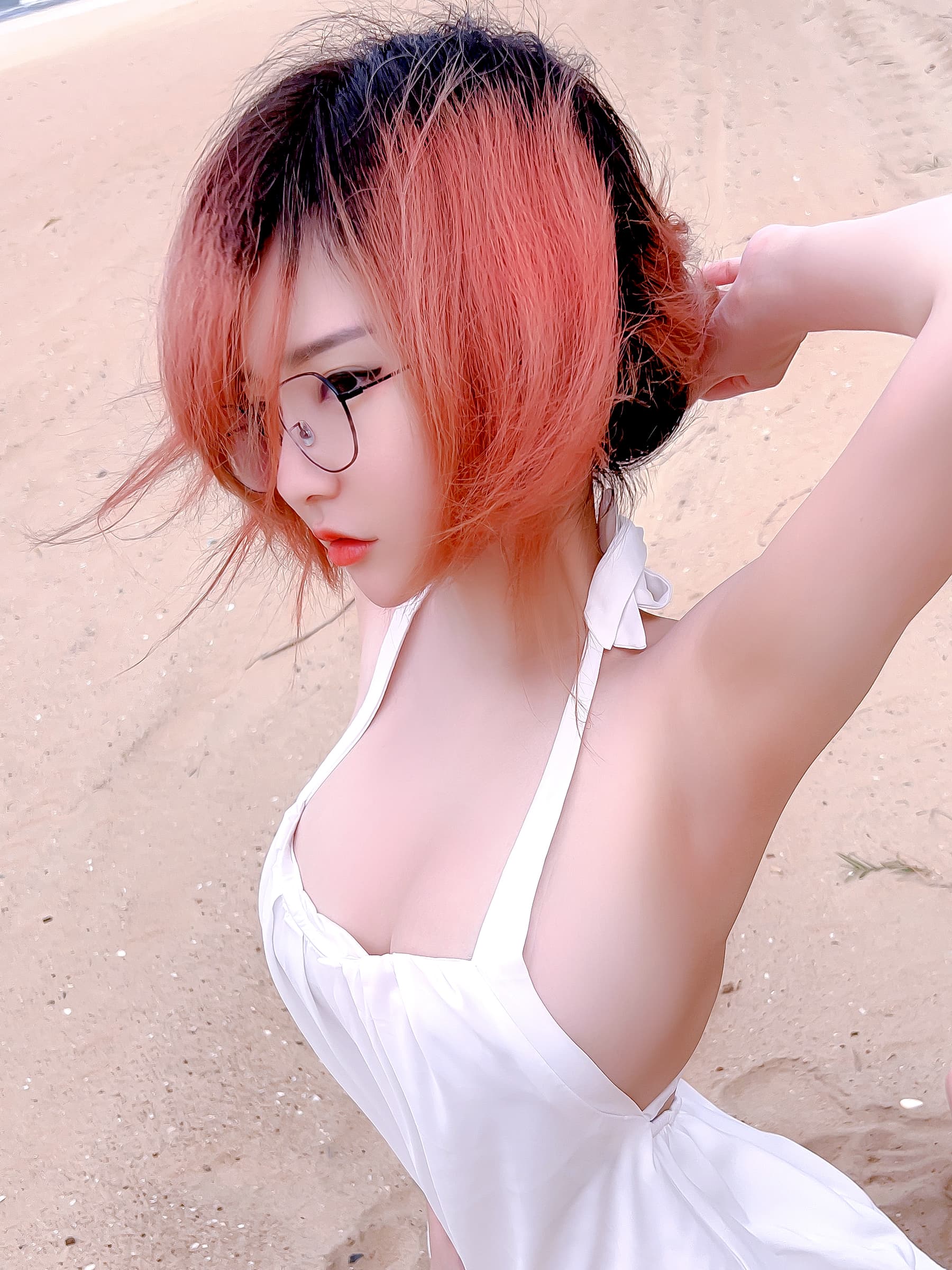 NO.123 Casual_WhiteDressOnBeach_NSFW – [Potato Godzilla] - 喵图录