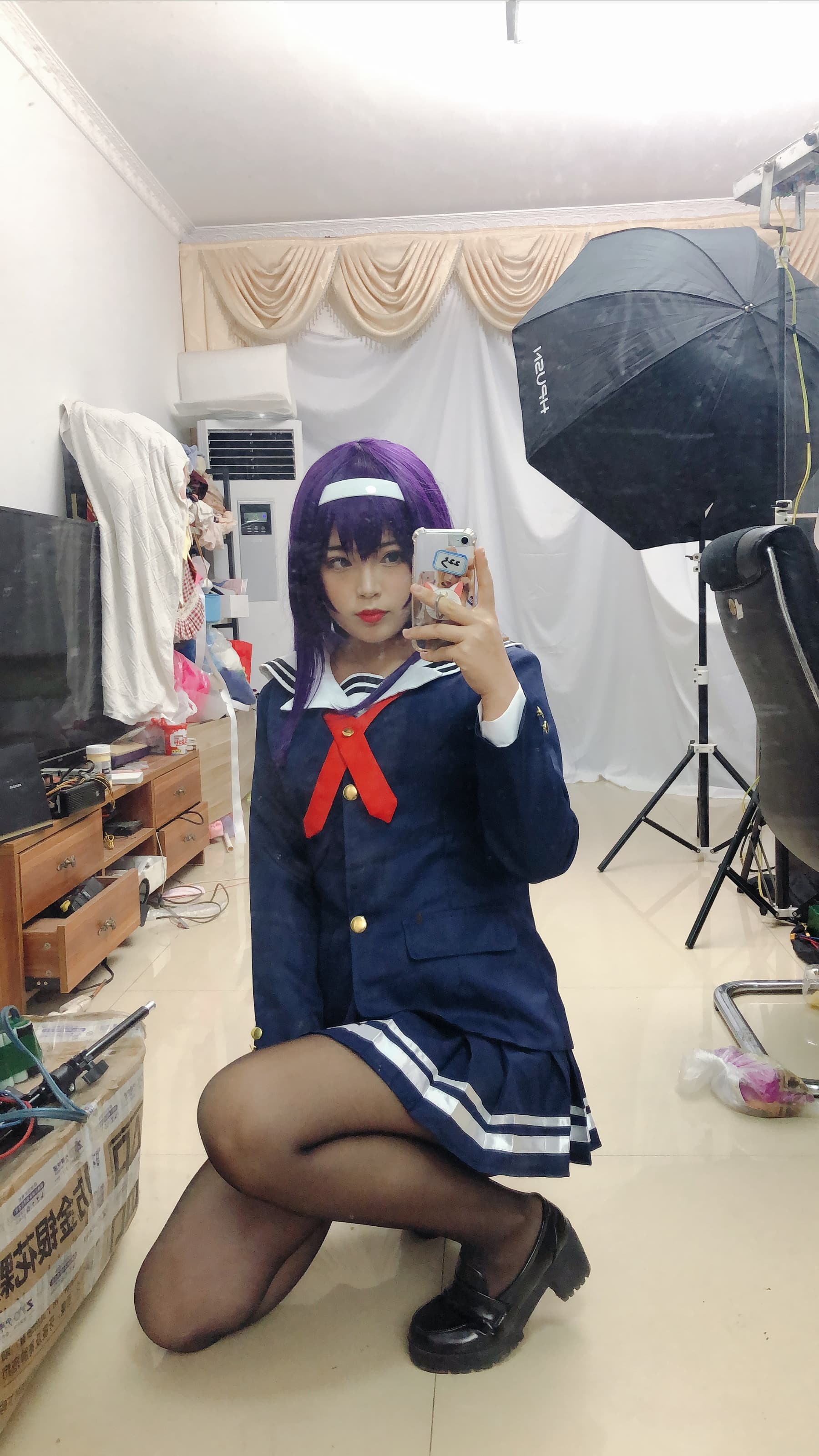 NO.005 学姐校服自拍 – [白烨烨] - 喵图录