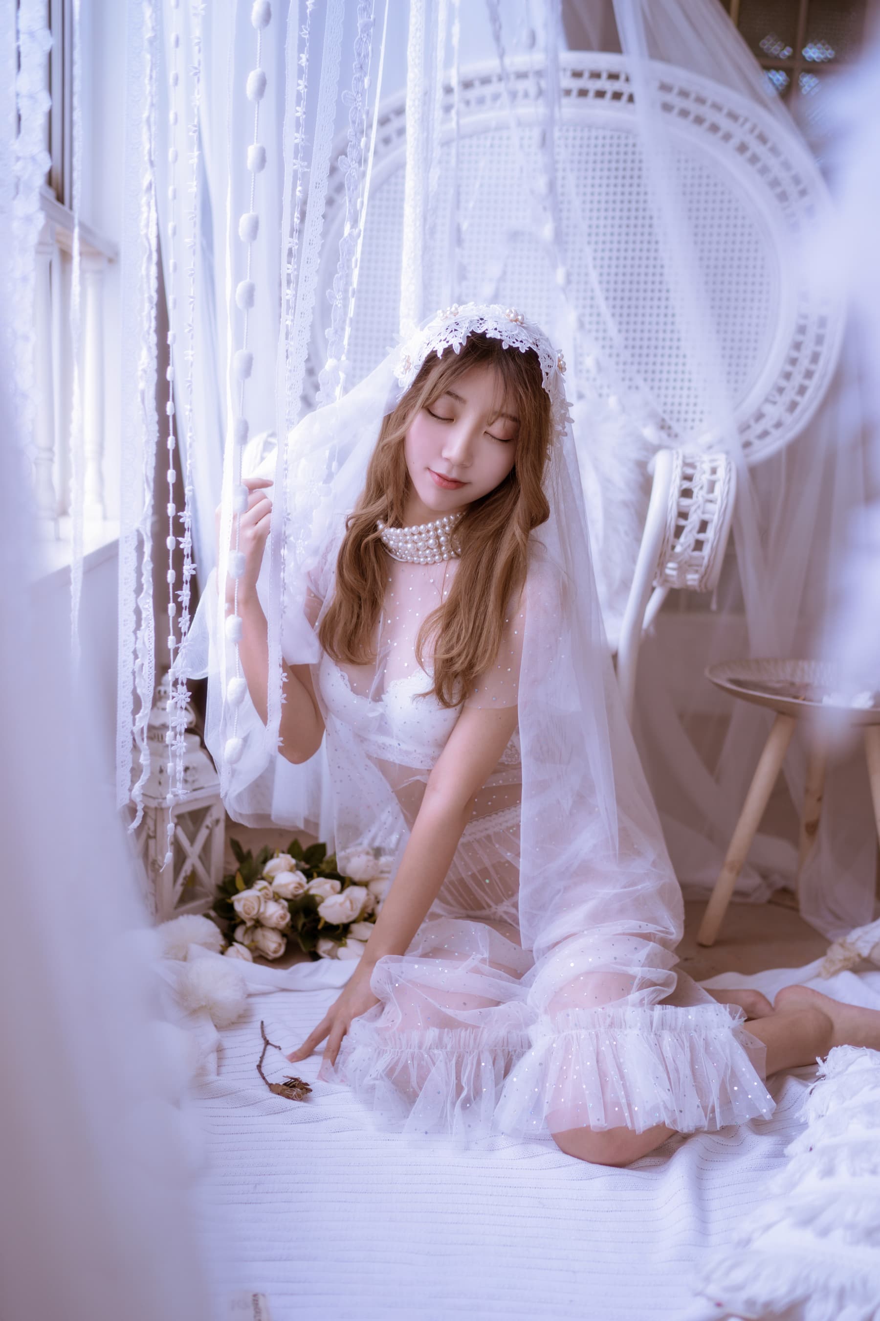 NO.031 年上彼女白色婚纱 – [黑川] - 喵图录