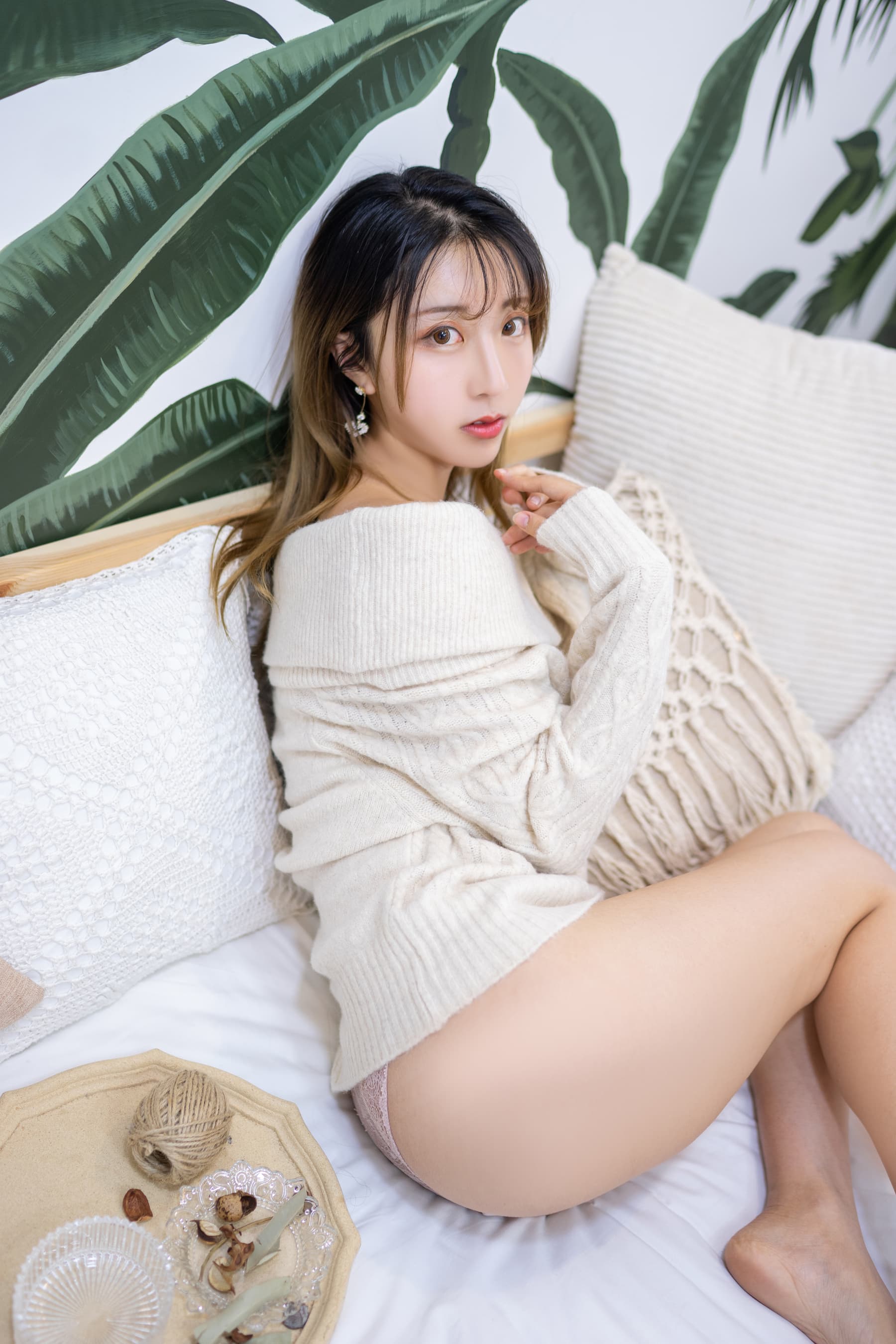 NO.032 年上彼女白色毛衣 – [黑川] - 喵图录