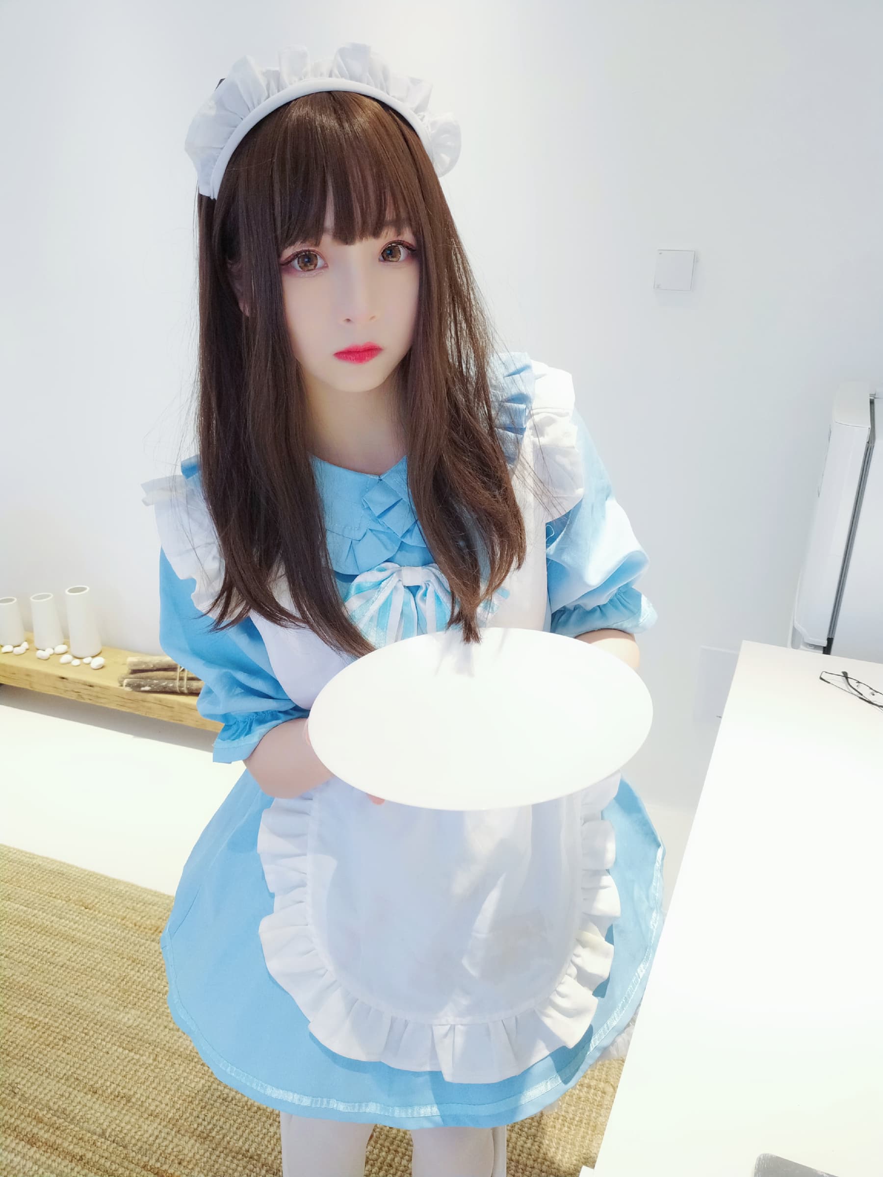 NO.037 蓝白女仆 – [古川] - 喵图录