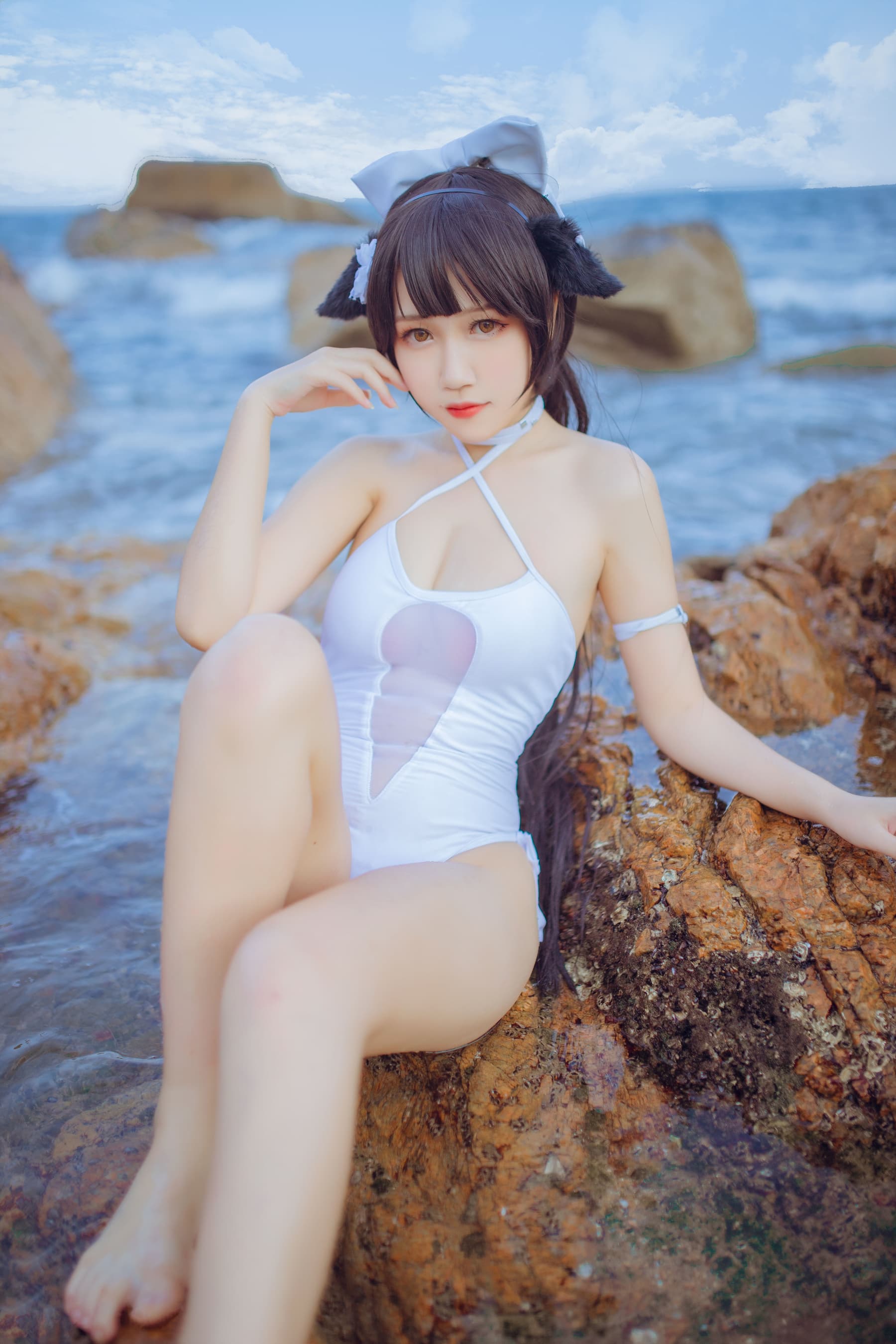 NO.001 ×抖娘 獒犬海边泳装 – [不呆猫] - 喵图录