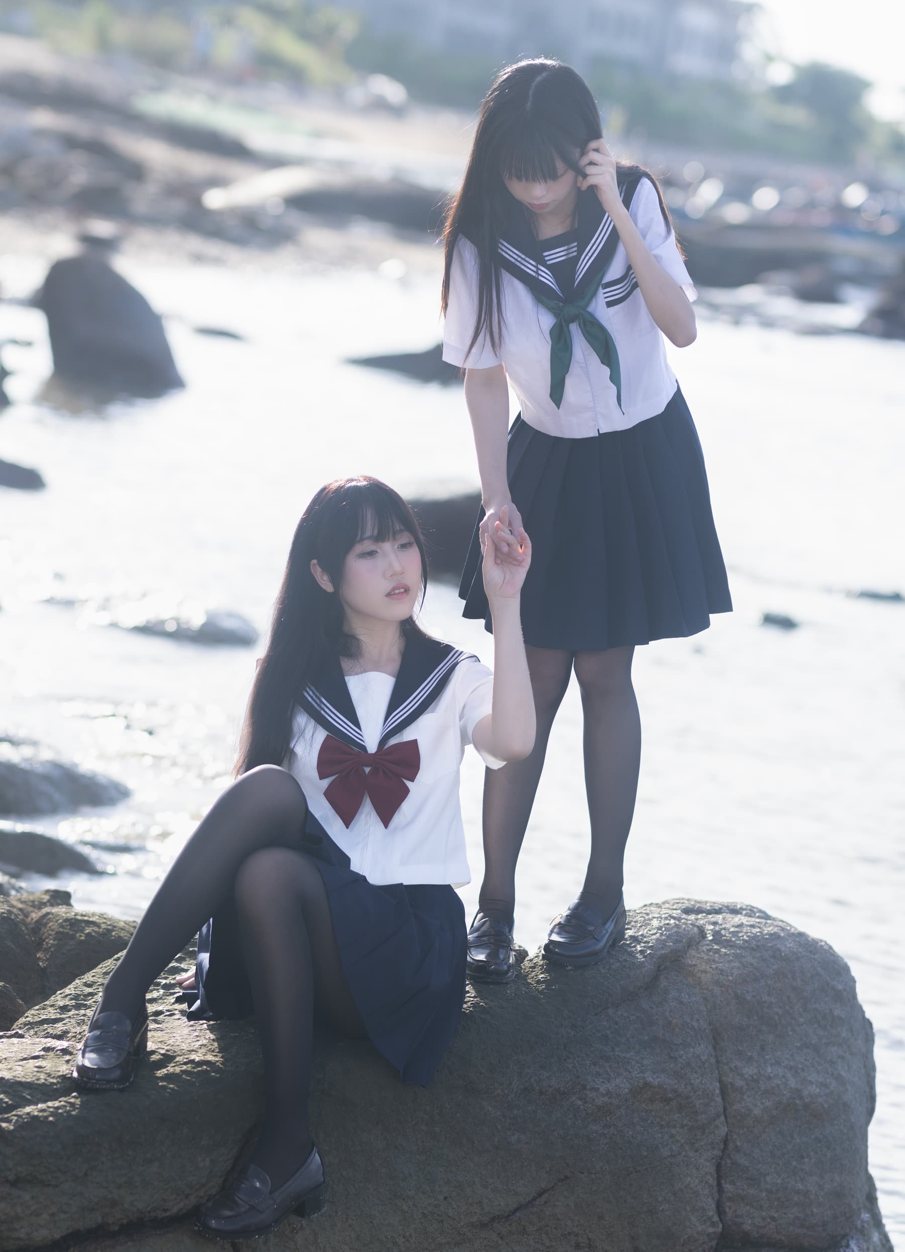 NO.044 &三無人型 水手服百合黑丝 – [不呆猫] - 喵图录