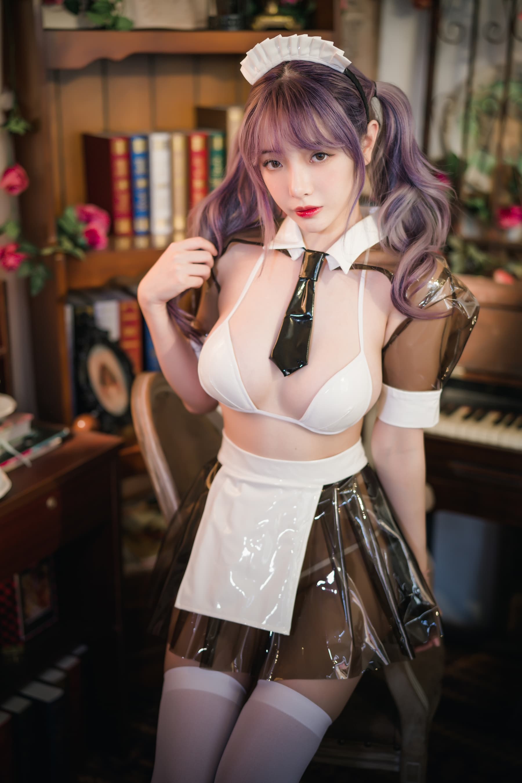 NO.073透明皮衣女仆[40P1V839M】 – [雯妹不讲道理] - 喵图录