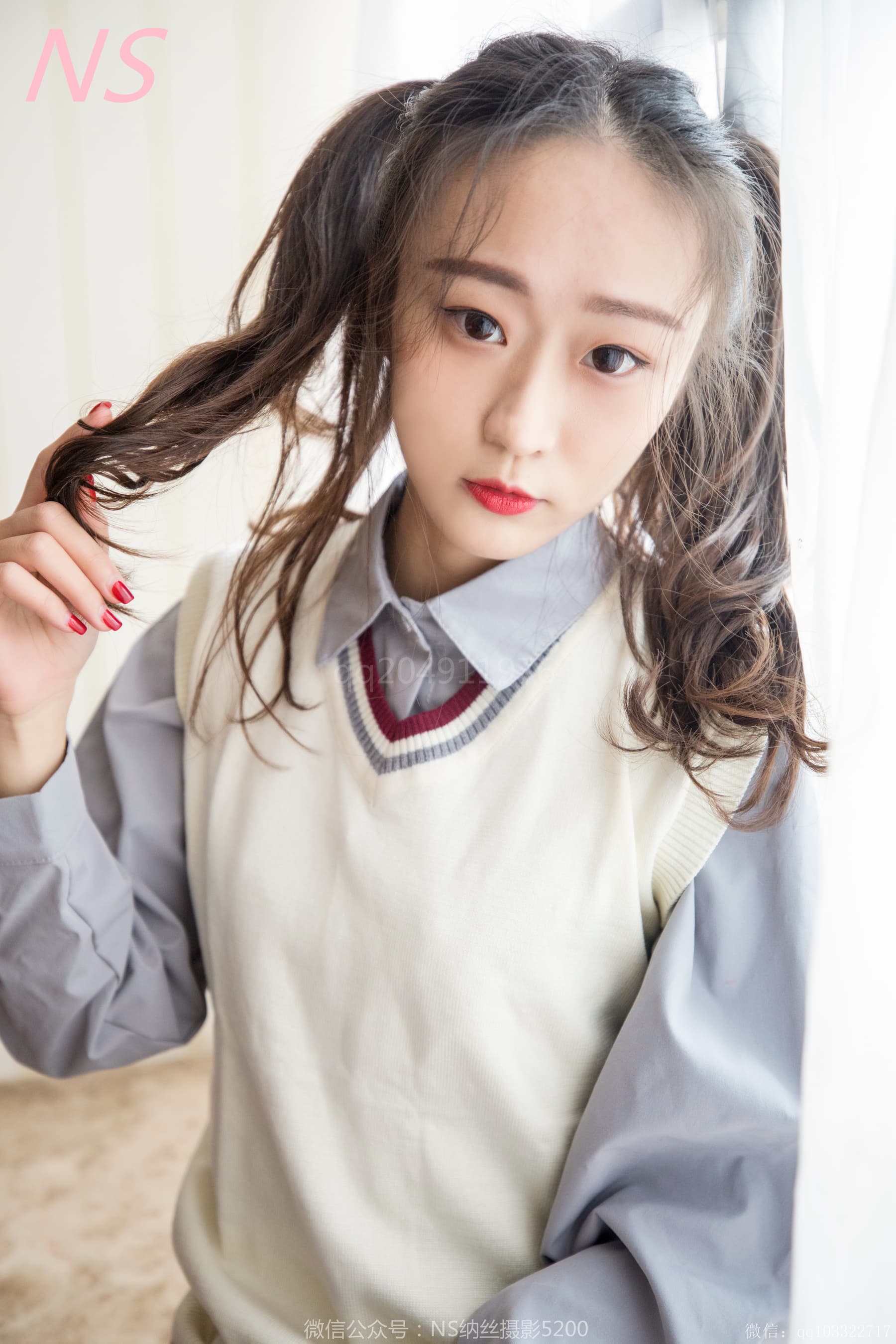 NO.187 小云 双马尾学生装 – [纳丝摄影] - 喵图录