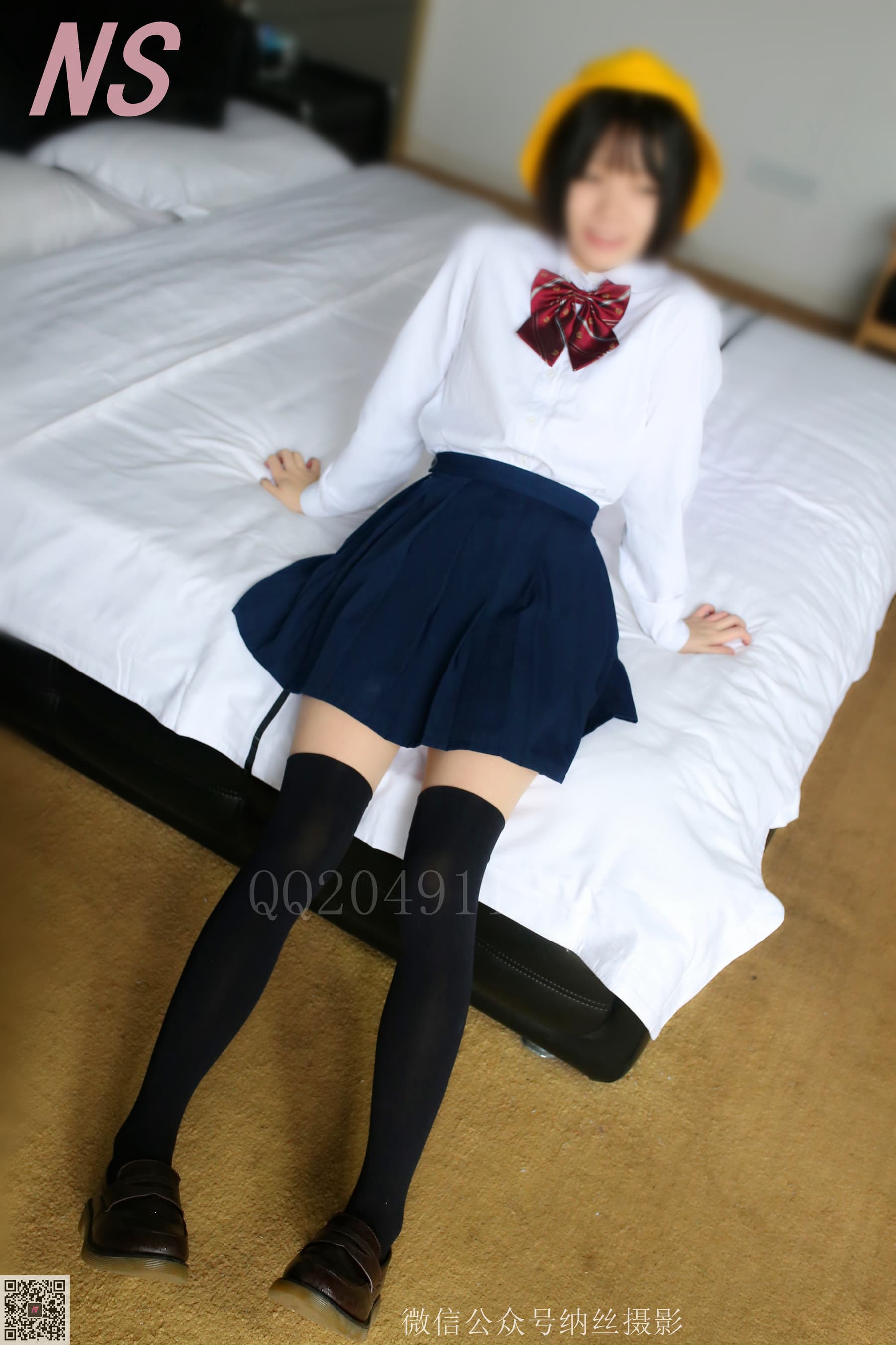NO.091 青檬 JK制服小黄帽 – [纳丝摄影] - 喵图录