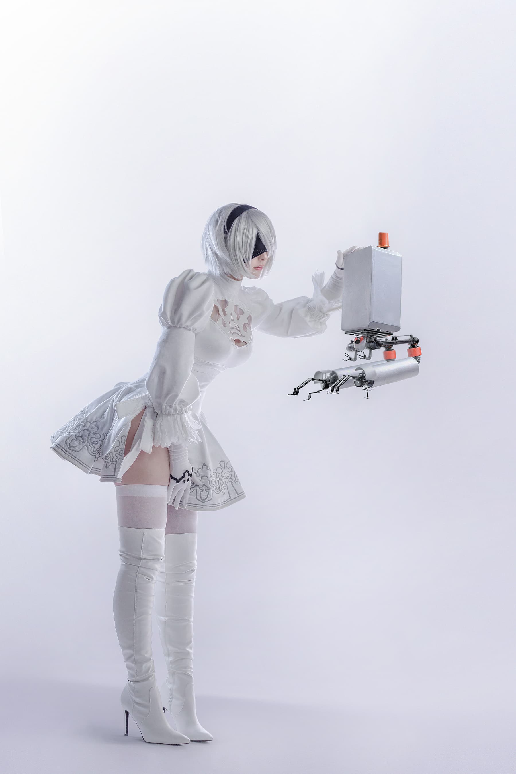 NO.003 2B White Dress – [Sayathefox] - 喵图录