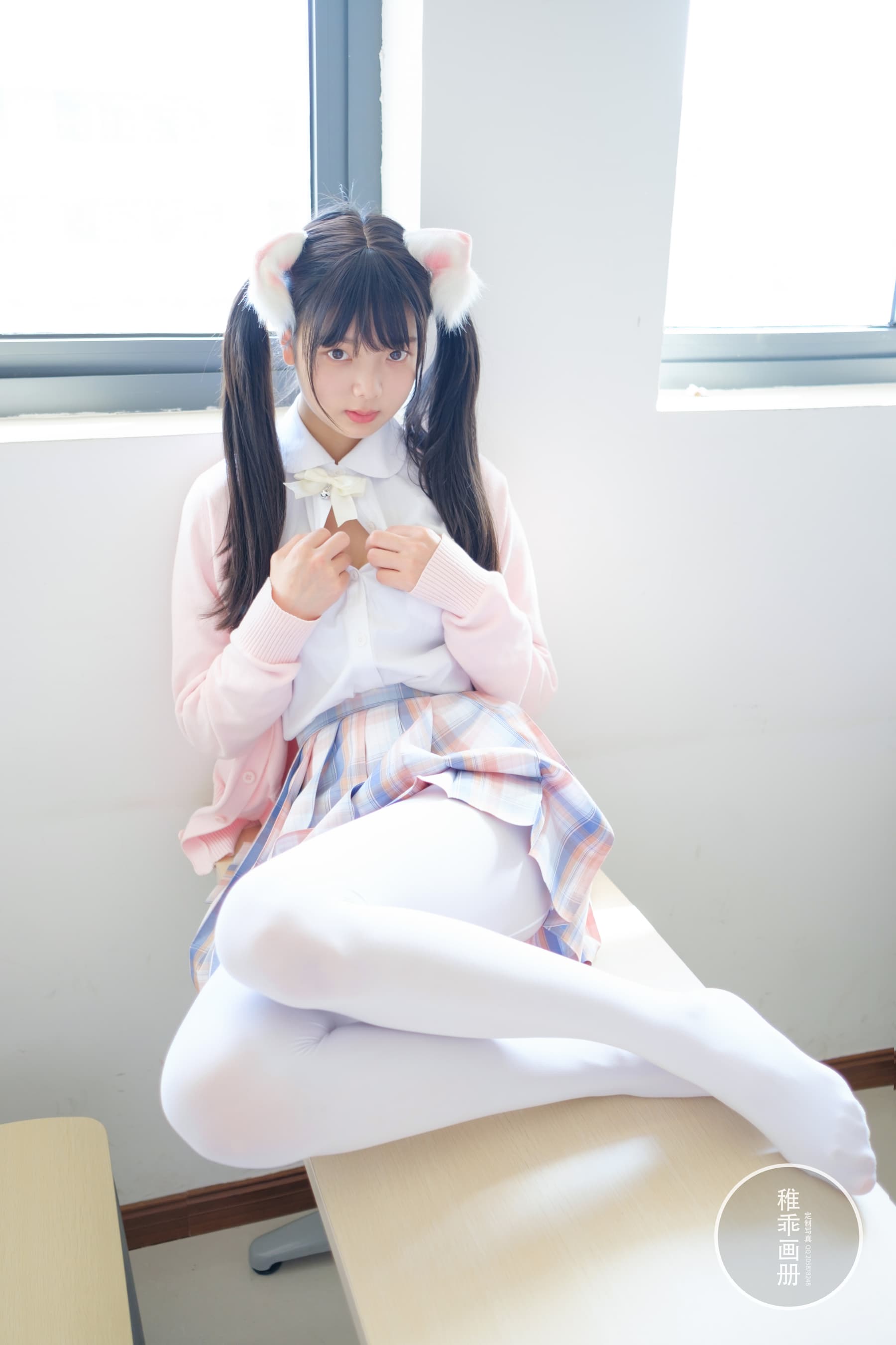 NO.007 晴空04 夜夜 80D 白丝JK – [稚乖画册] - 喵图录