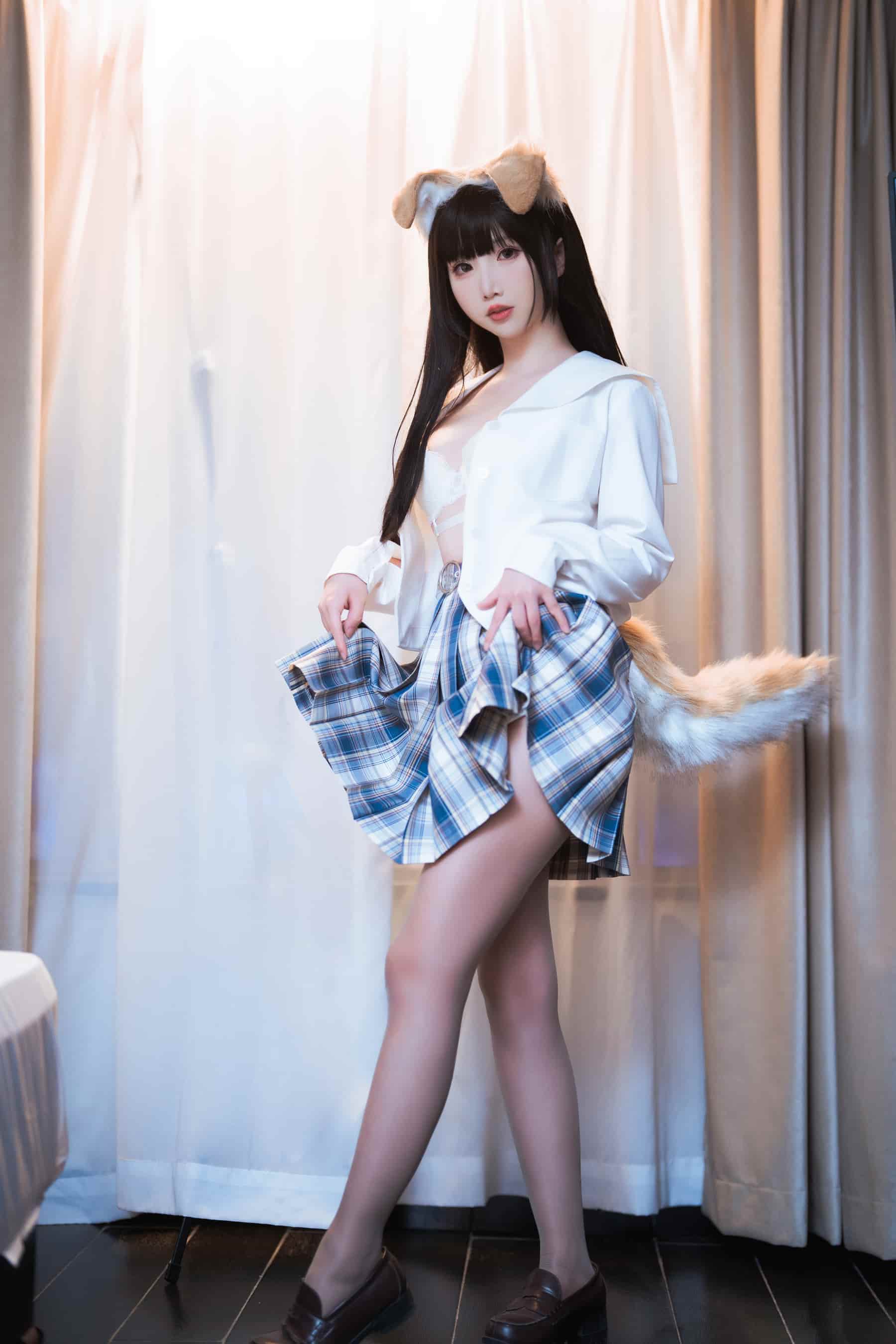NO.127狗妹JK – [面饼仙儿] - 喵图录