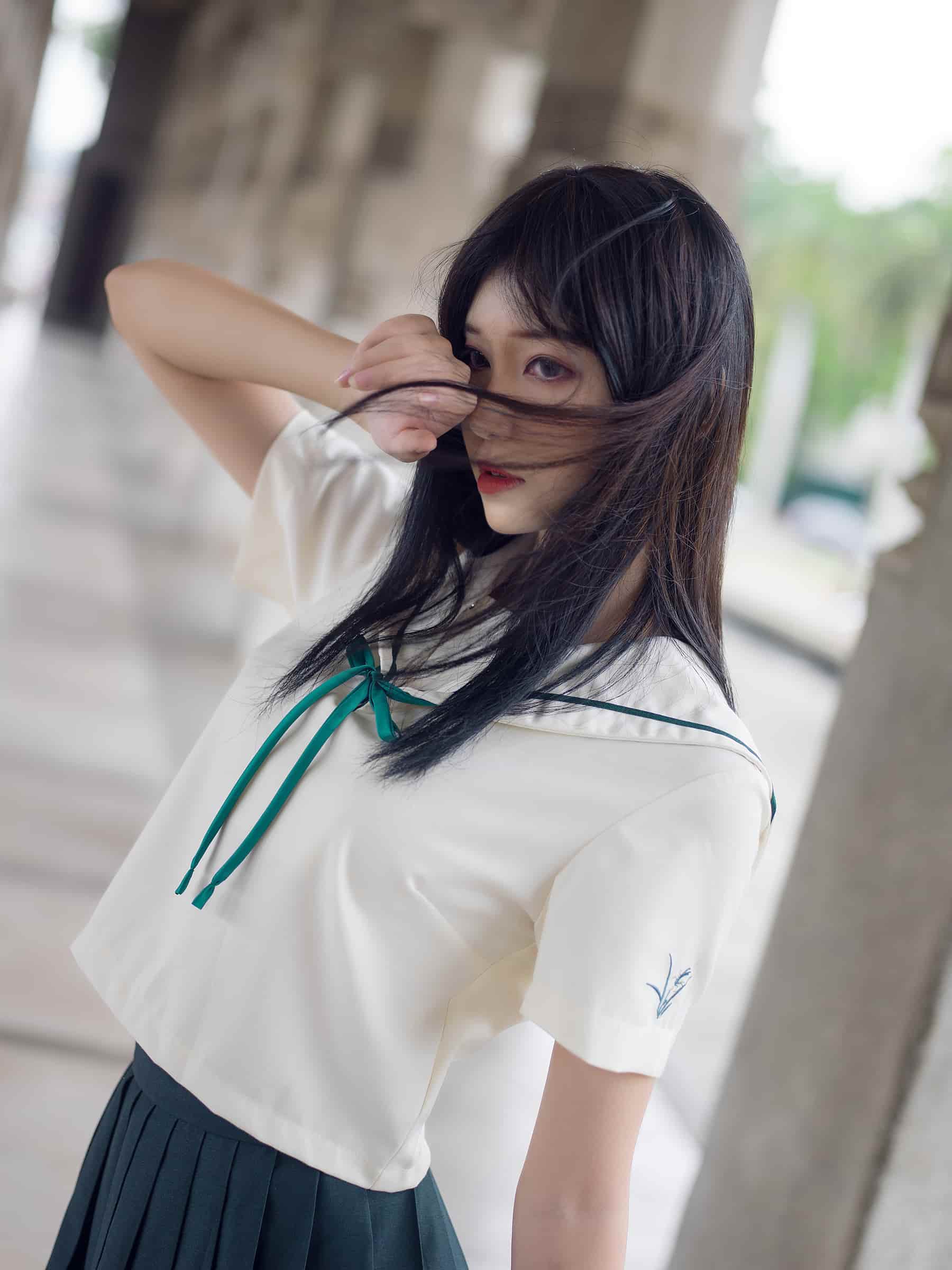 NO.057 绿jk – [南桃Momoko] - 喵图录