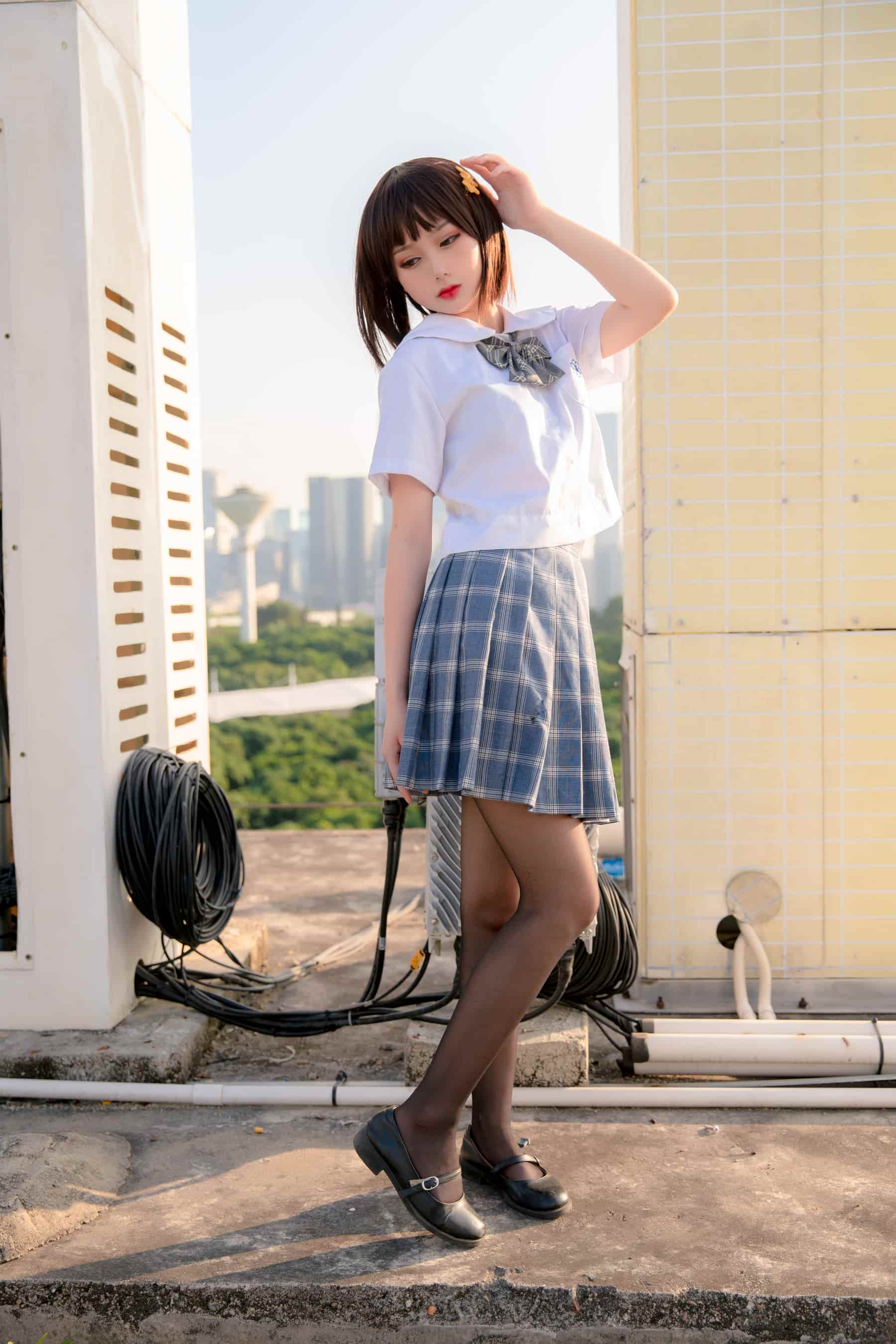 NO.004 天台JK – [您的蛋蛋] - 喵图录