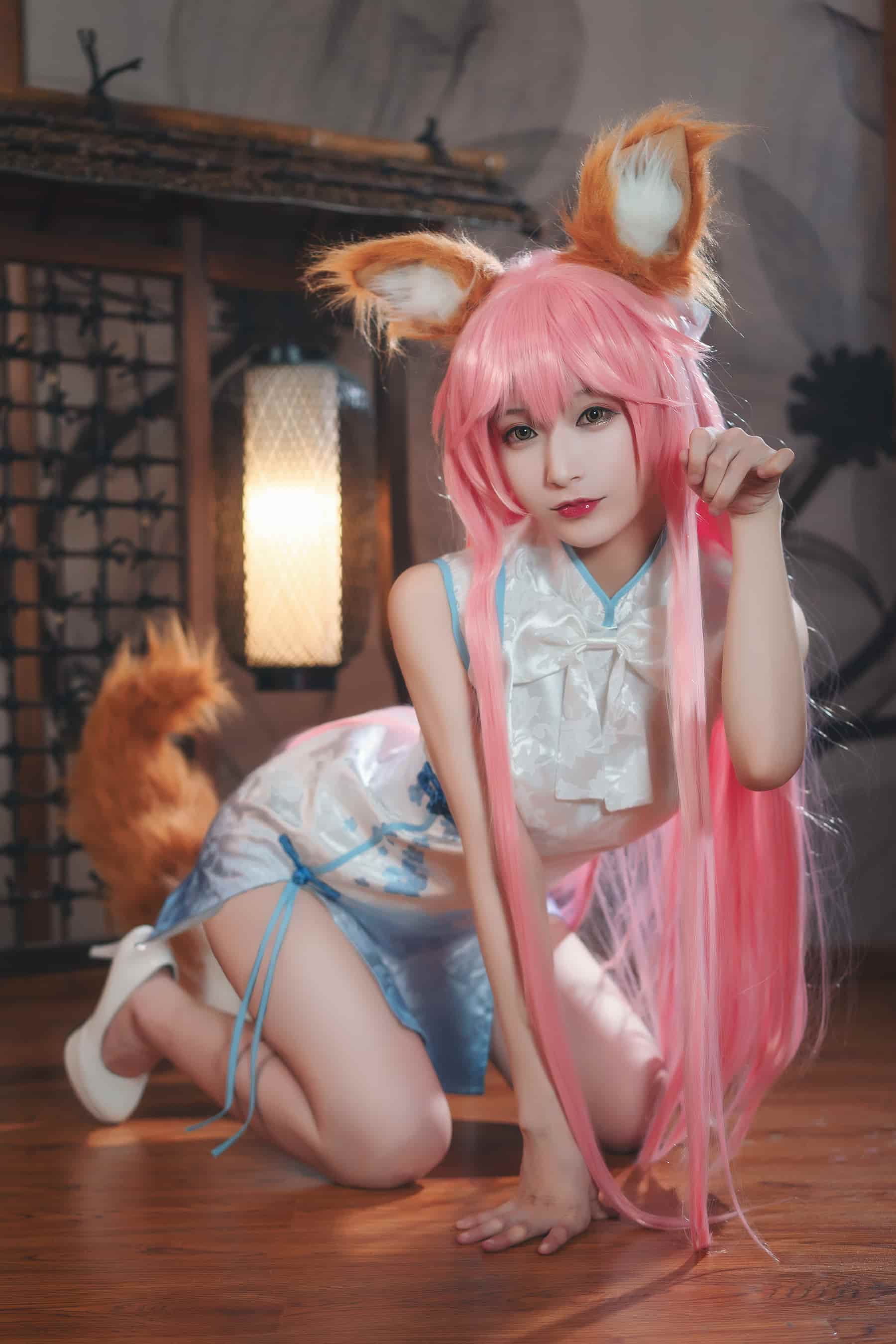 NO.019 玉藻前旗袍白 – [铁板烧鬼舞w] - 喵图录
