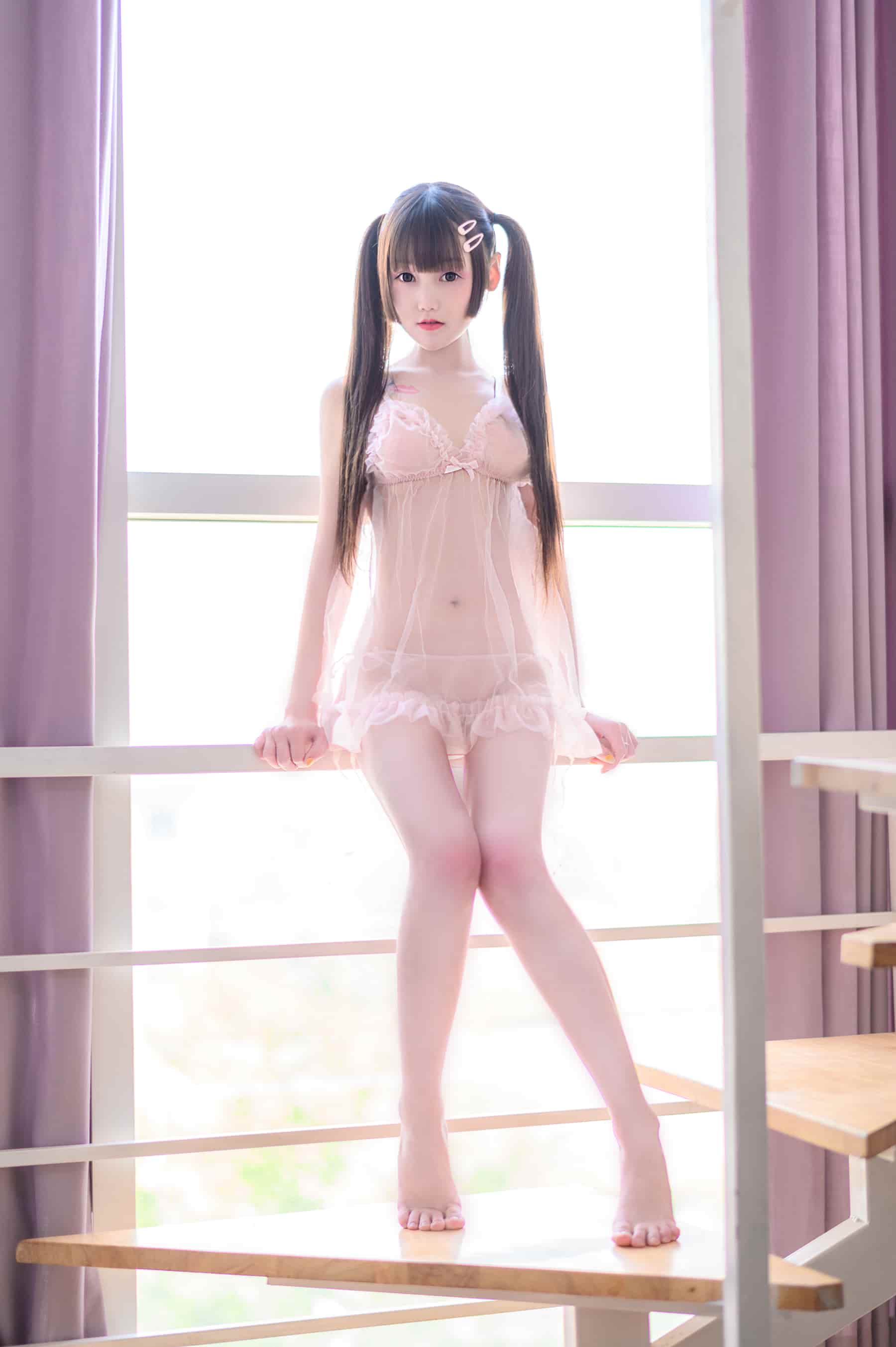 NO.003 雪纺透视小夜衣 – [星野咪兔] - 喵图录
