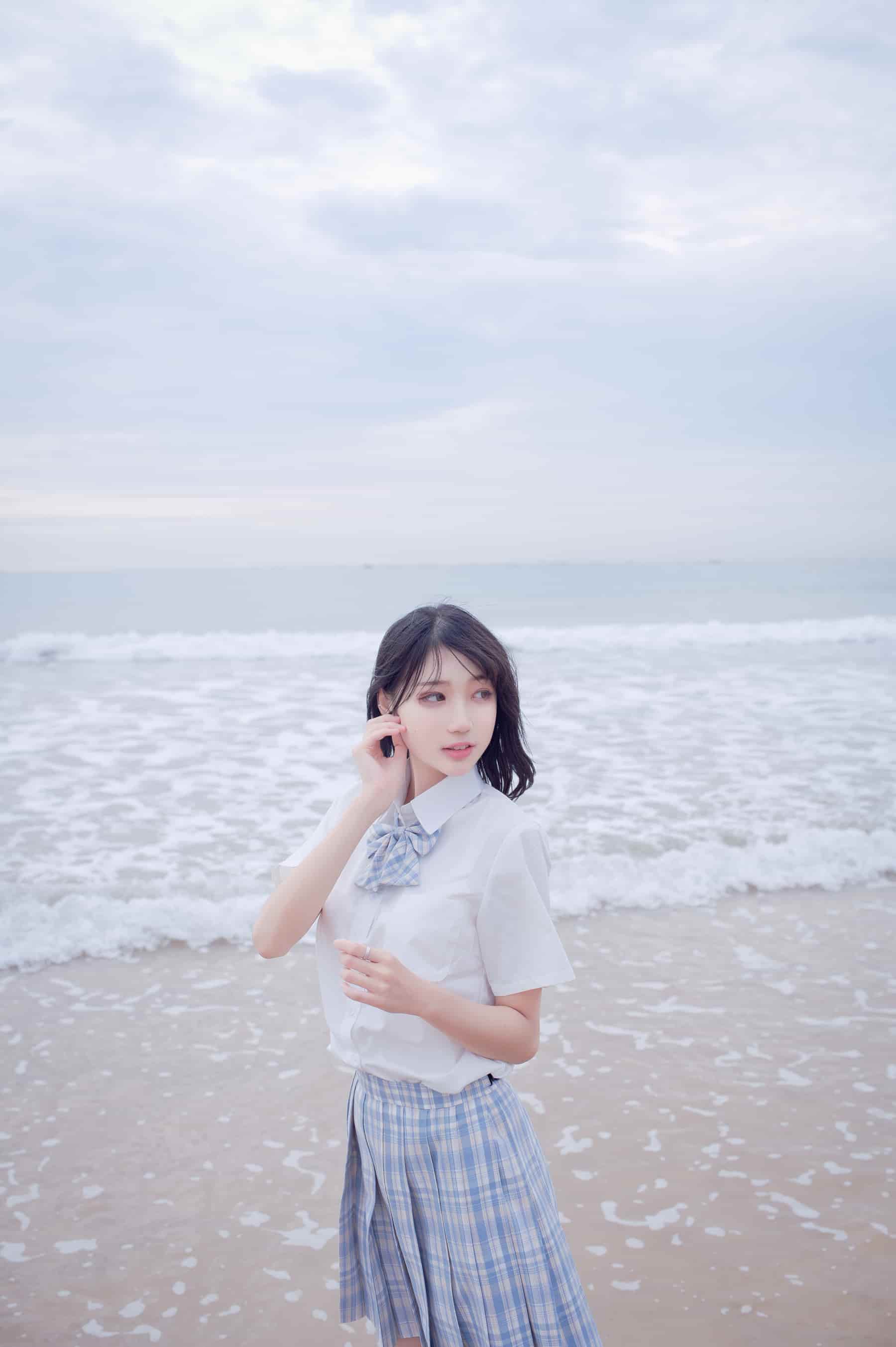 NO.020 海边jk – [周叽是可爱兔兔] - 喵图录