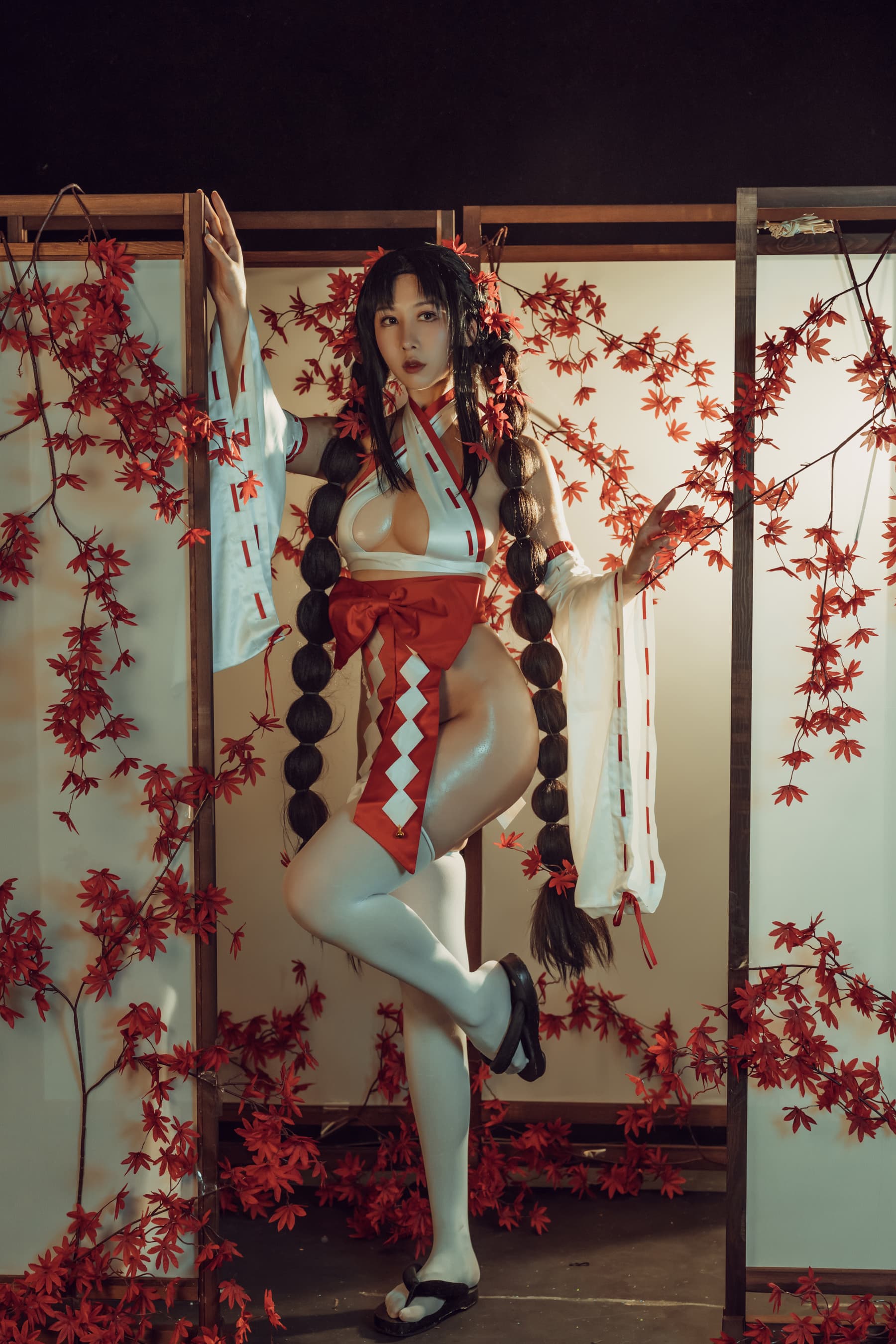 NO.04 奶桃 巫女 – [云溪溪] - 喵图录