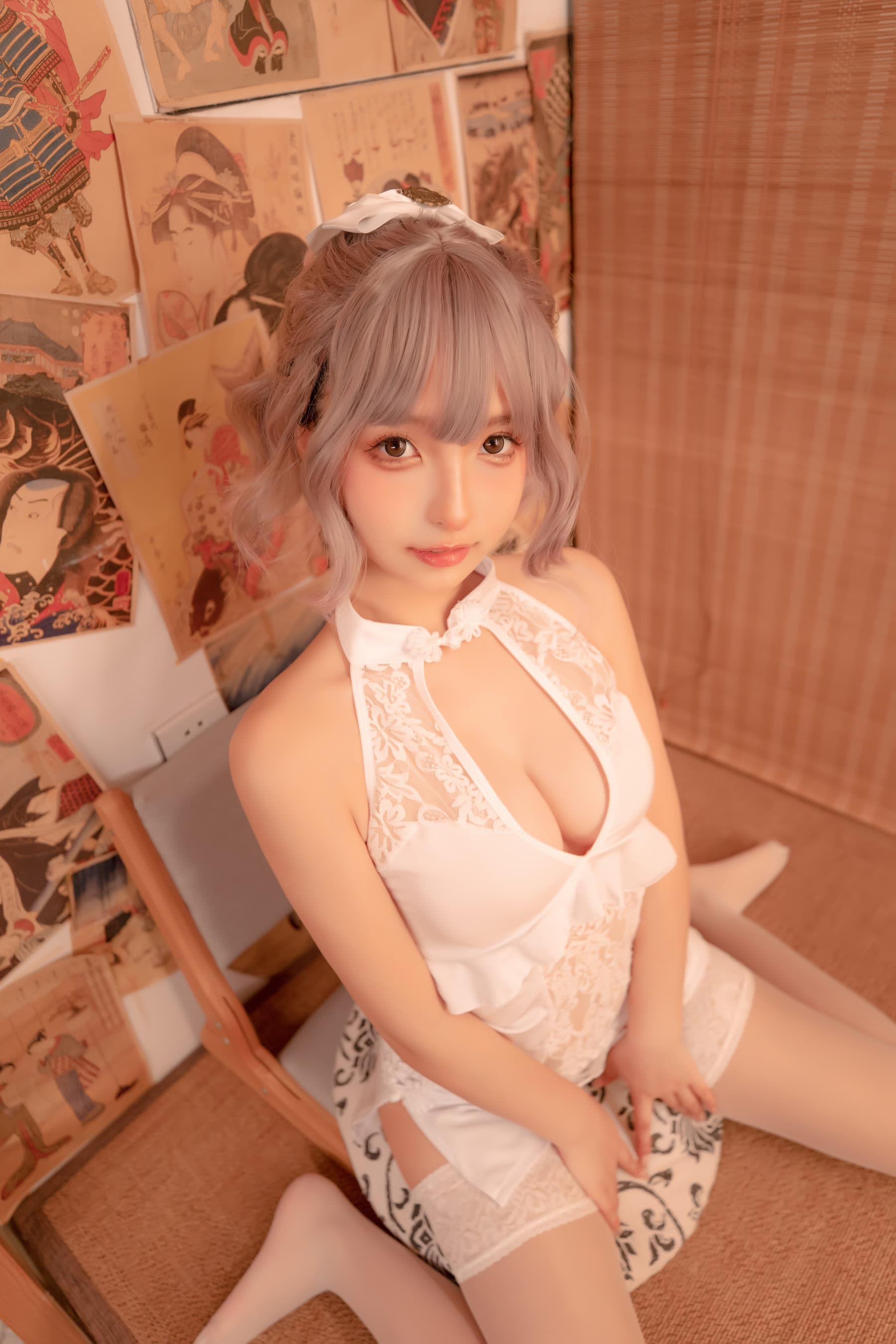NO.099 白旗袍 – [神楽坂真冬] - 喵图录