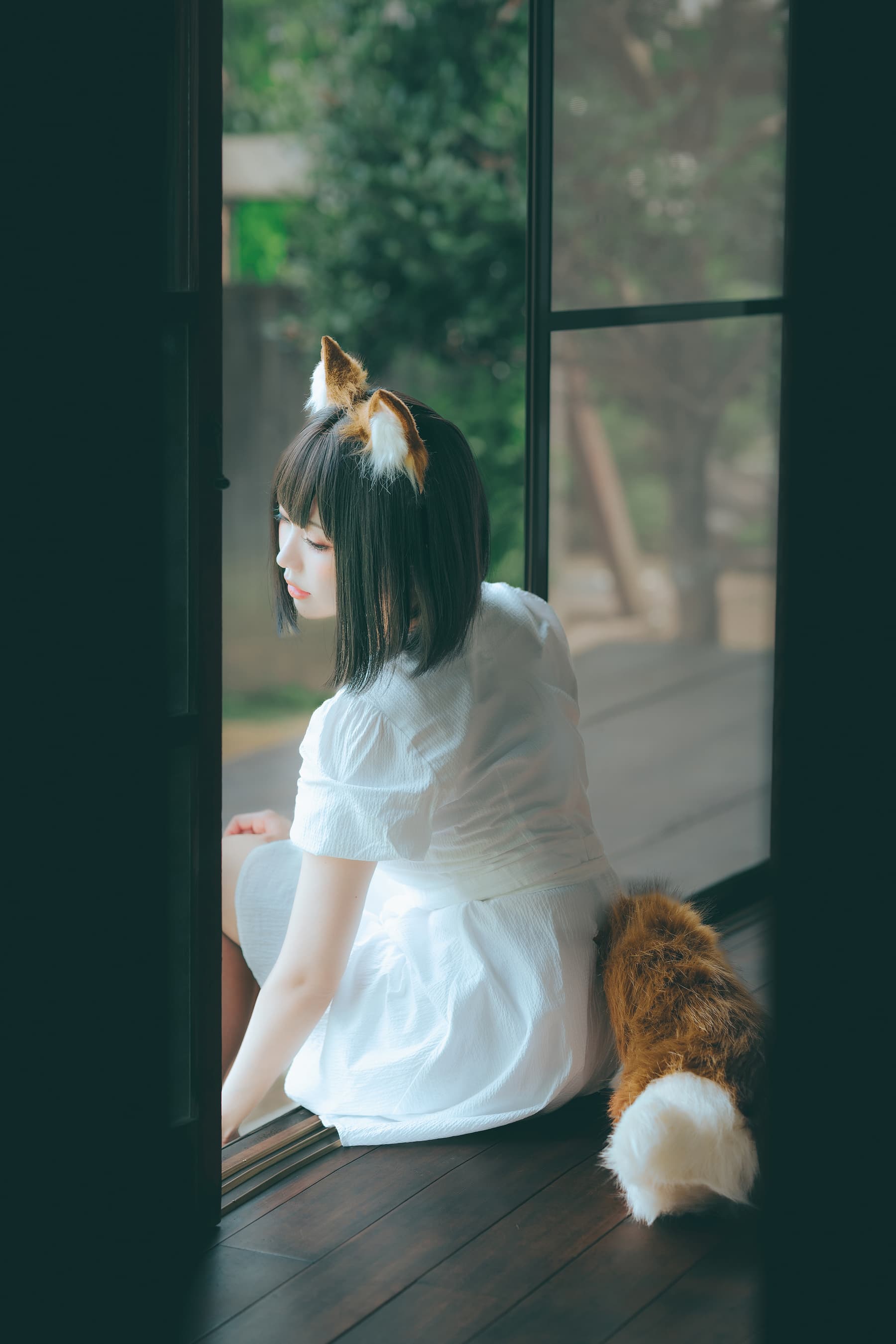 NO.131 23.July BDongitsune ~White dress 白洋裝狐少女 – [ElyEE子] - 喵图录