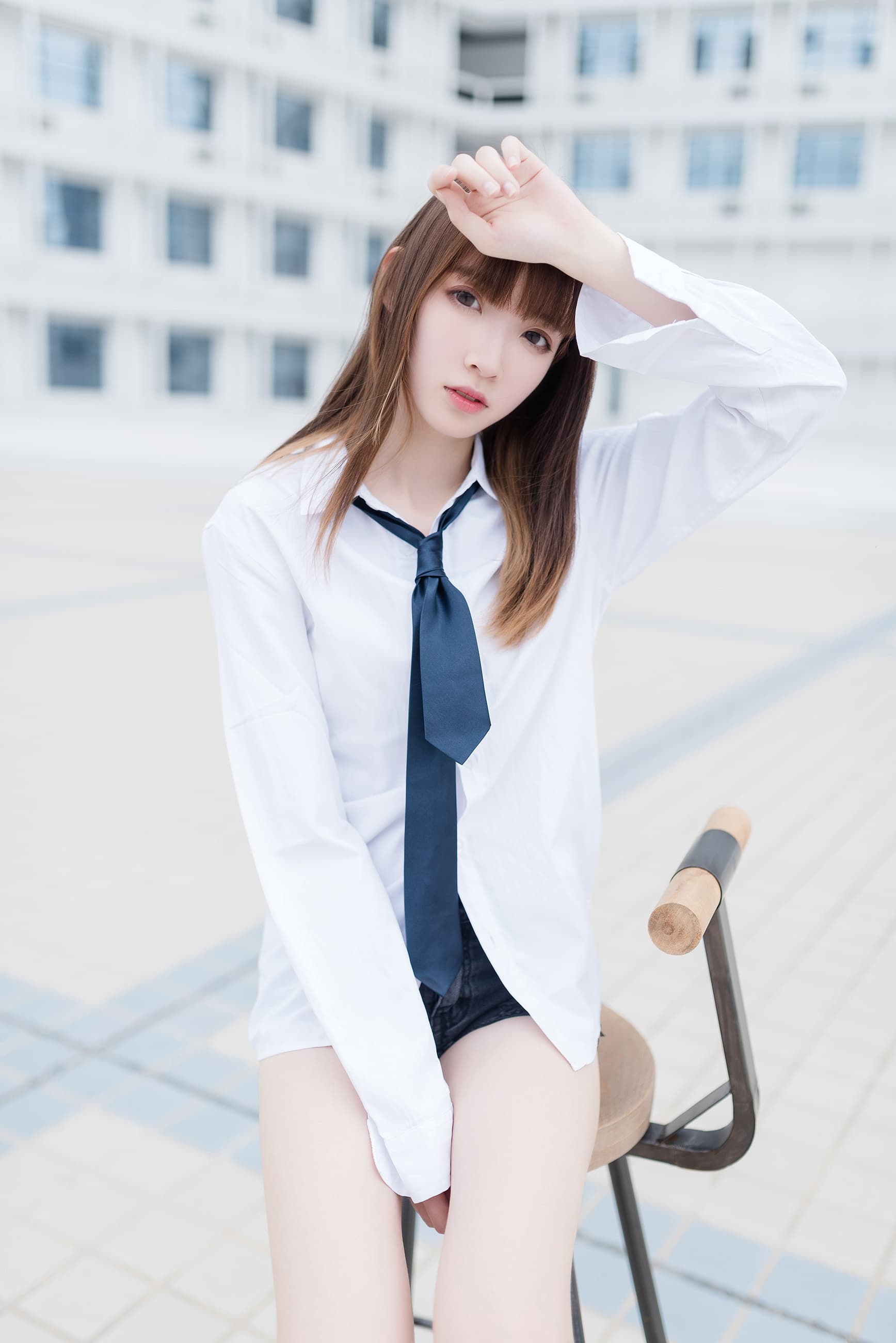NO.005 裸脚白衬衫 · 足控福利 – [祖木子] - 喵图录