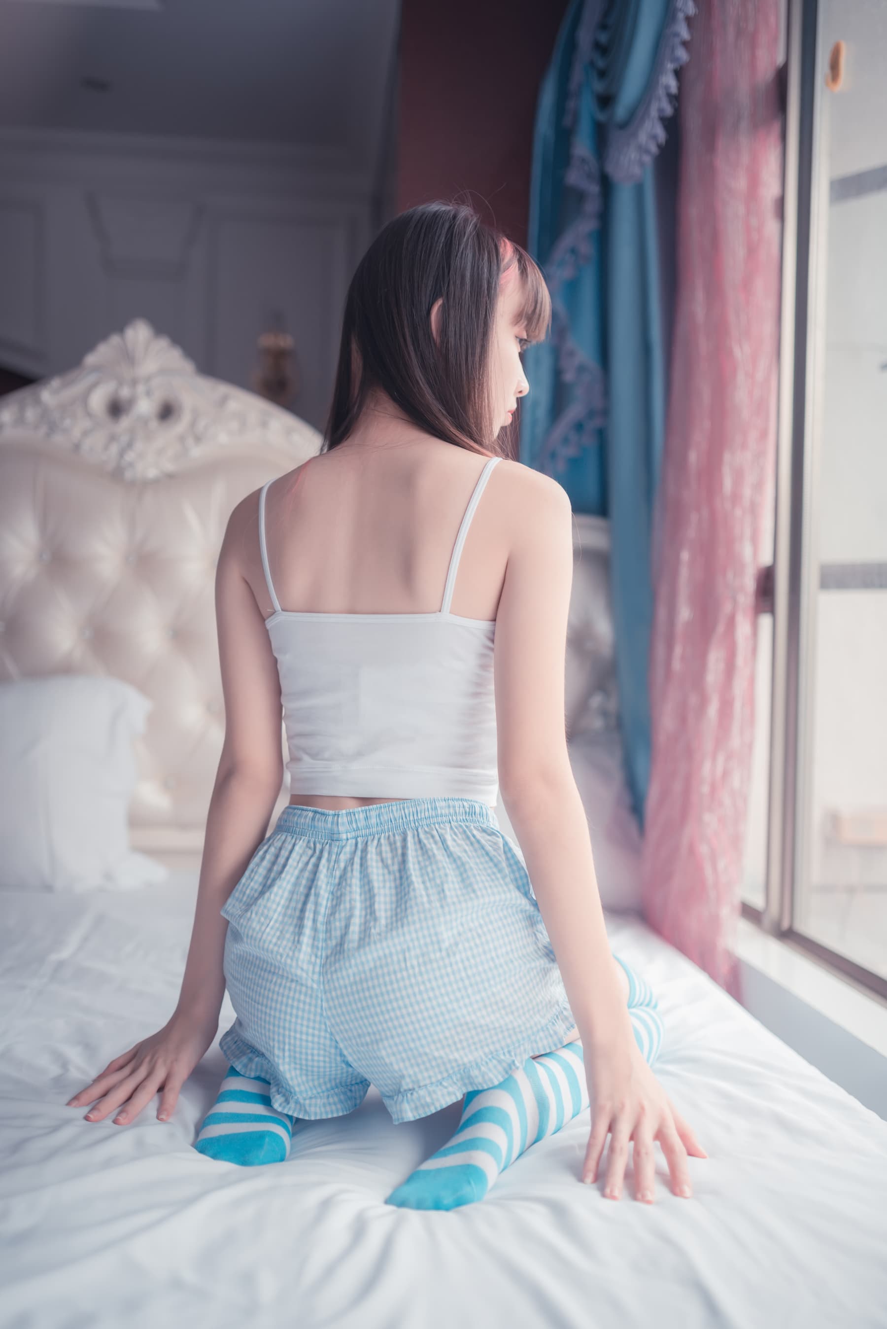 NO.010 蓝白条纹丝袜小可爱 – [祖木子] - 喵图录