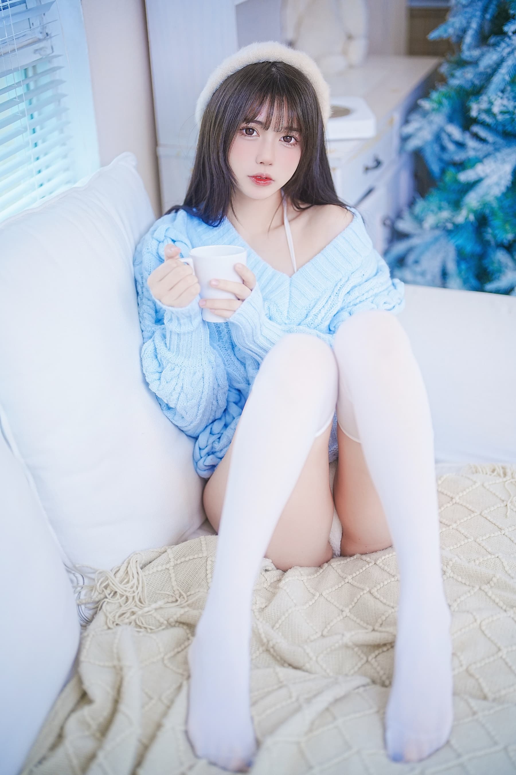 NO.029 蓝色秋冬毛衣 – [Tina很妖孽呀] - 喵图录