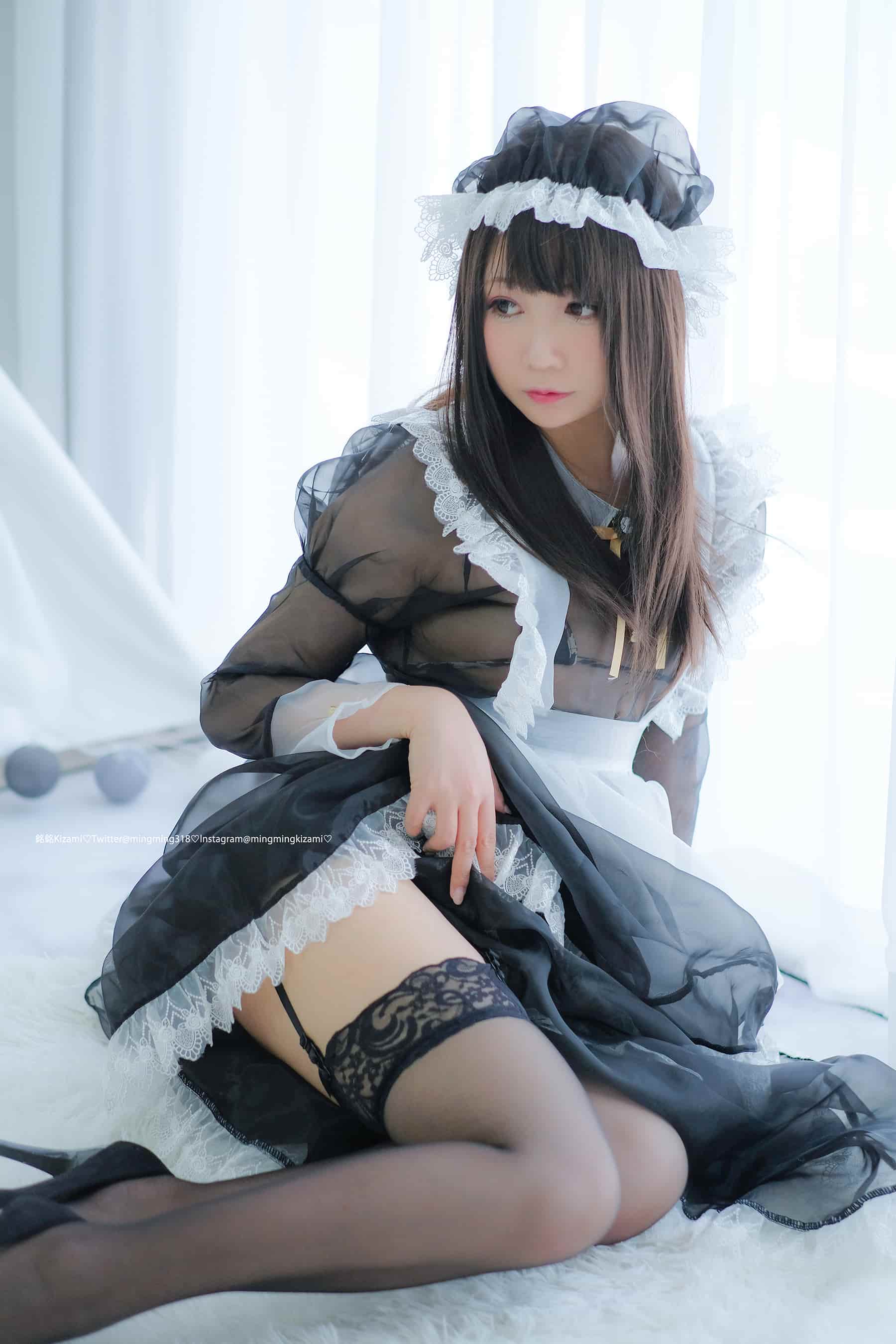 Vol.015 透明メイド服 写真+自撮り – [銘銘Kizami] - 喵图录