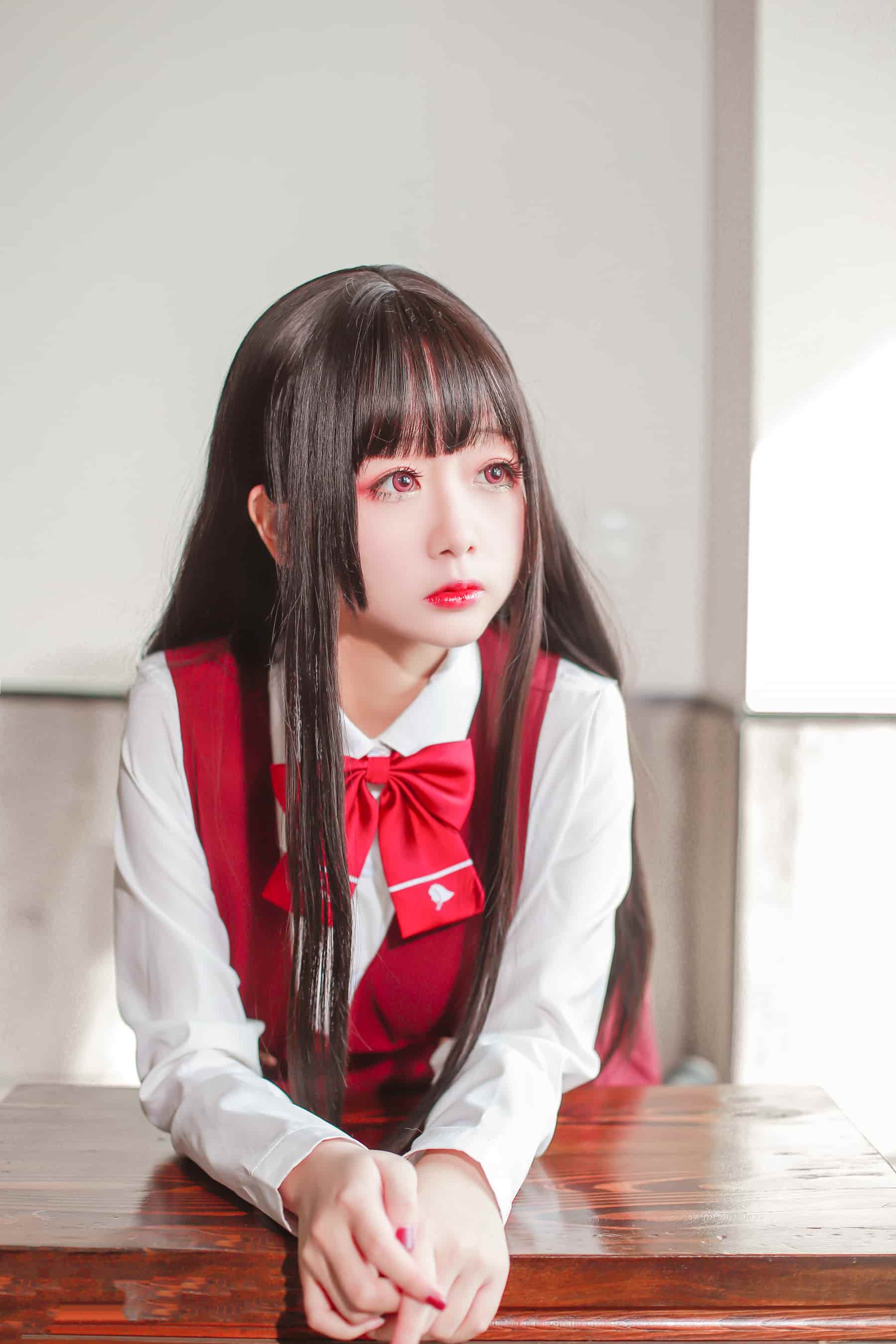NO.037 JK少女红裙 – [日奈娇] - 喵图录