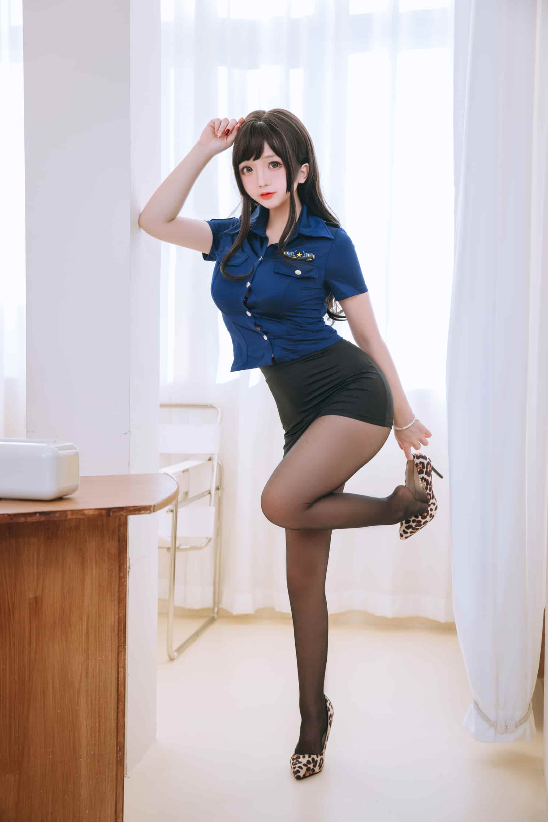 NO.038 豹纹女警 – [日奈娇] - 喵图录