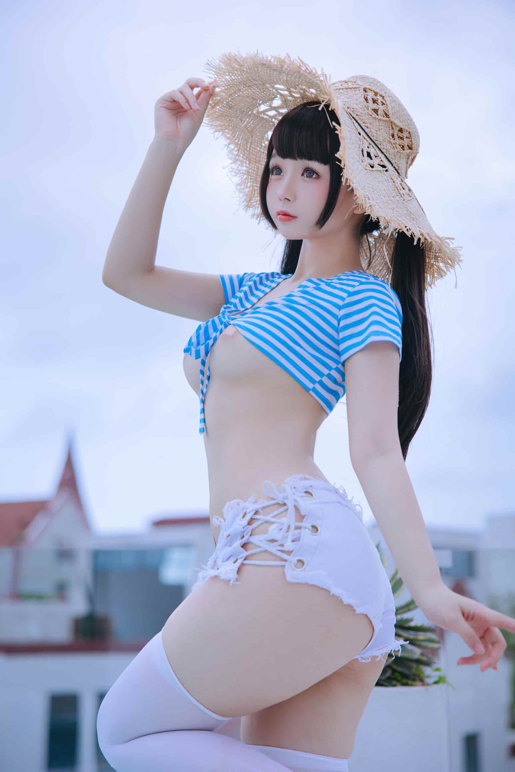 NO.138 蓝白条 – [日奈娇] - 喵图录