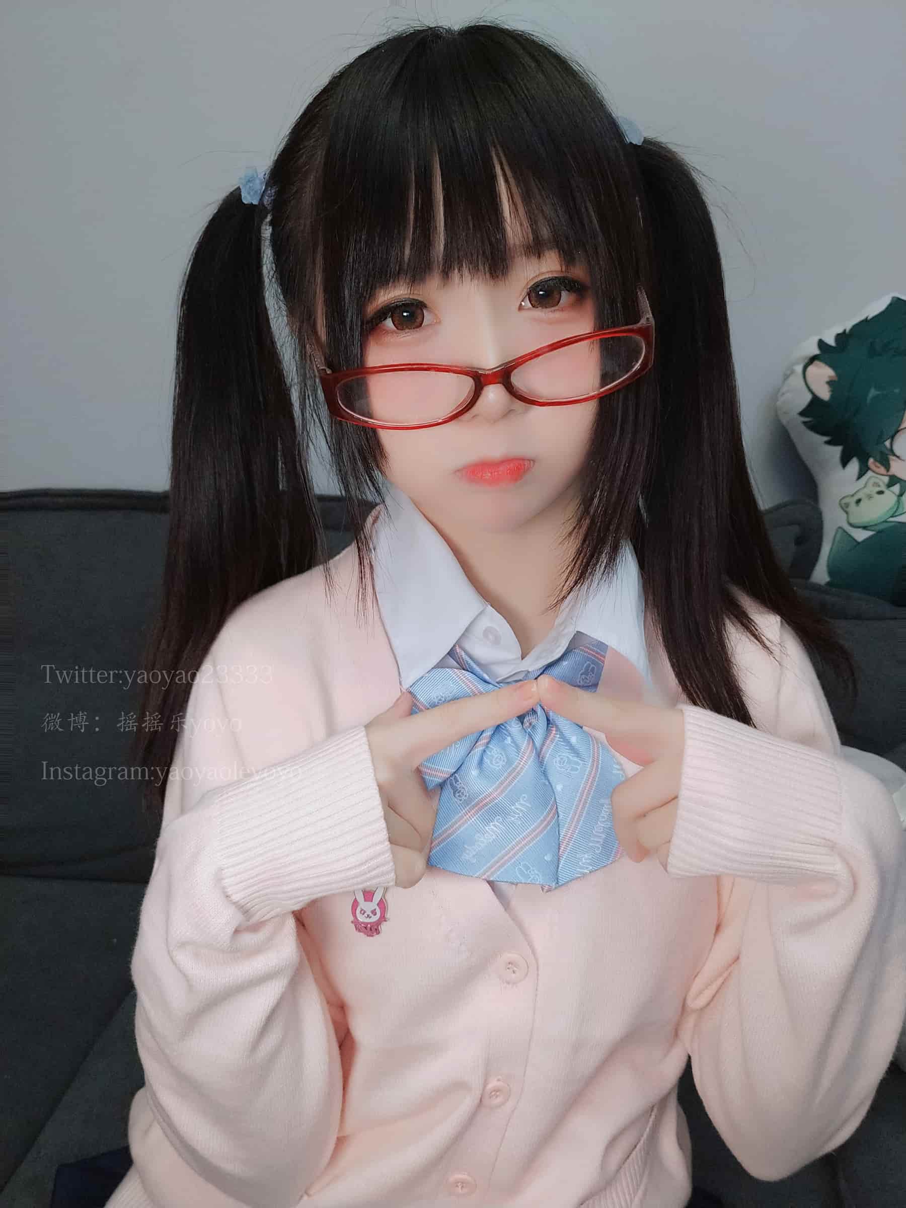 NO.040 自撮りVOL.16 双马尾眼镜娘 – [软妹摇摇乐yoyo] - 喵图录