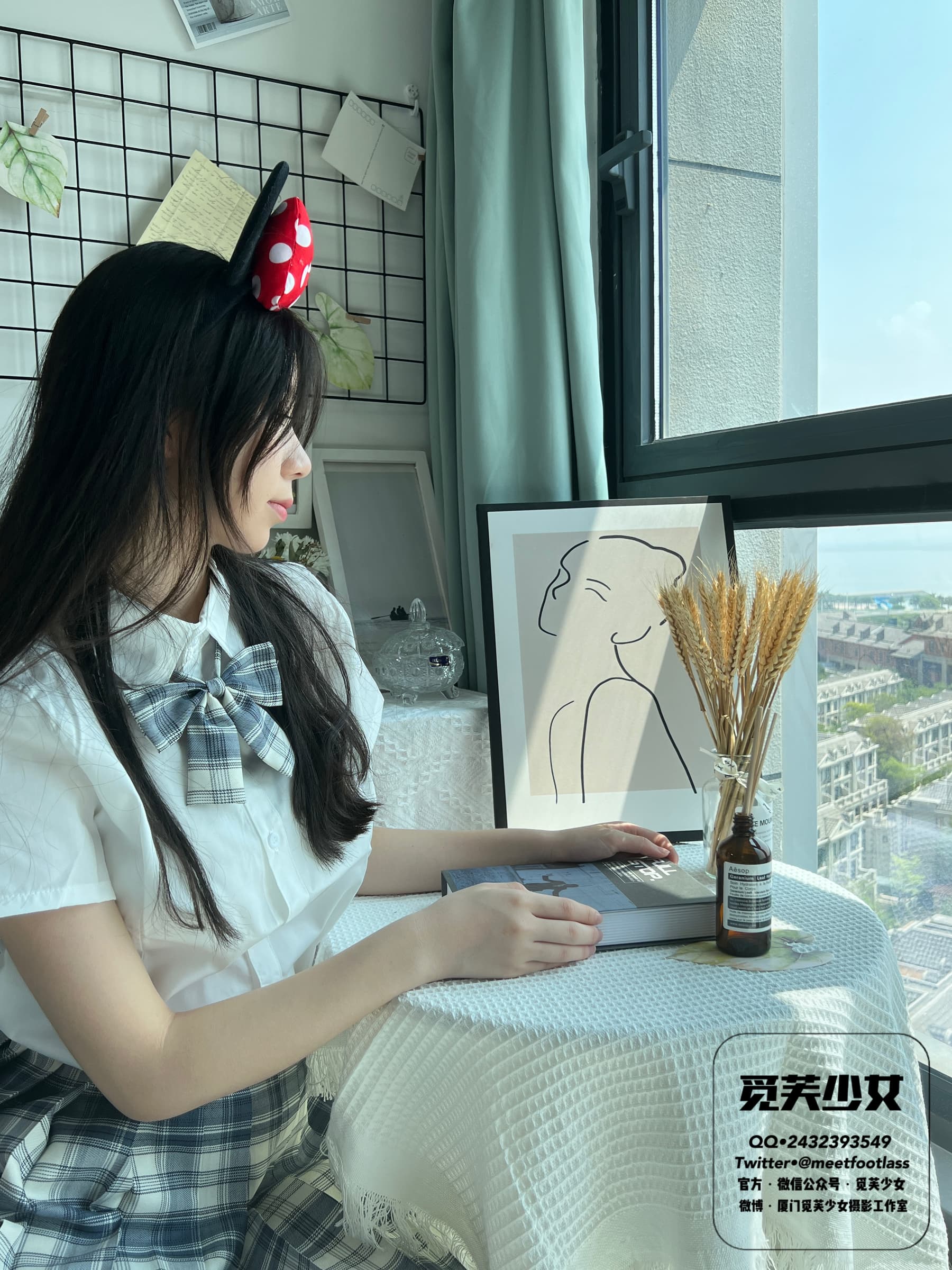 NO.003 风中摇曳的JK制服与18岁的青春一起绽放 – [觅芙少女] - 喵图录