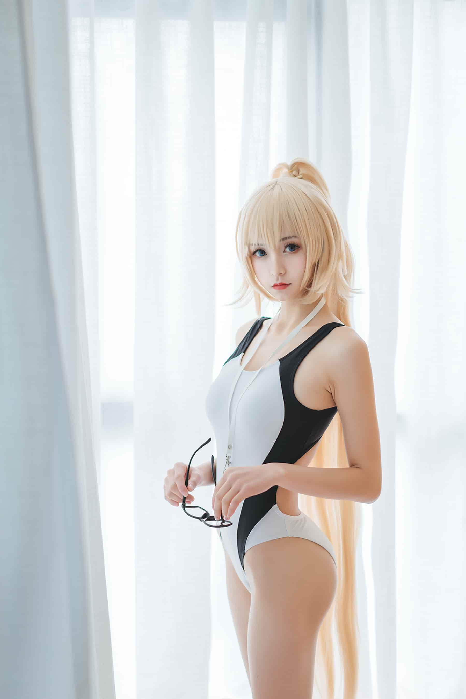 NO.165 黑白条纹泳装 – [风之领域] - 喵图录