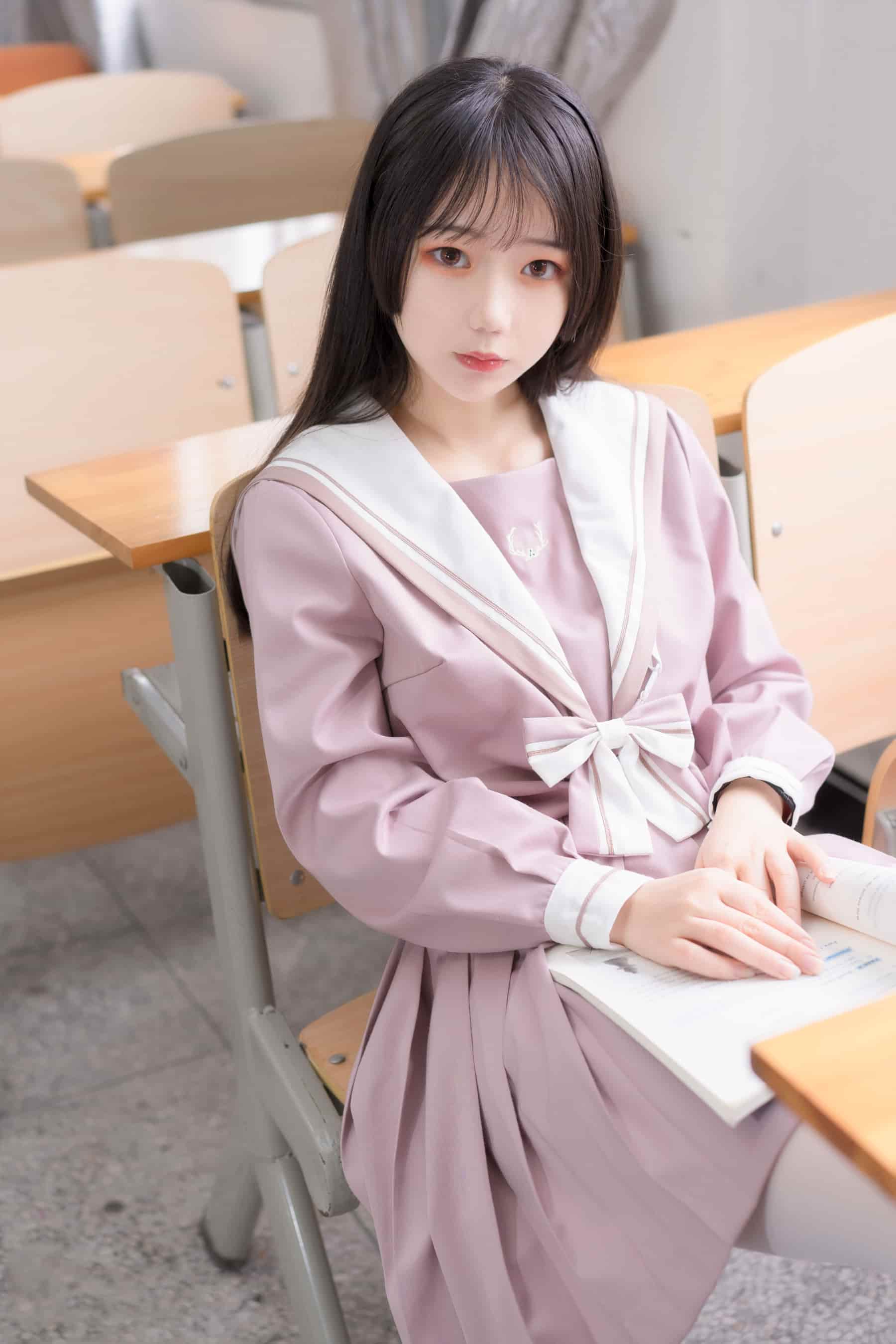 NO.211 粉色JK小姐姐 – [风之领域] - 喵图录