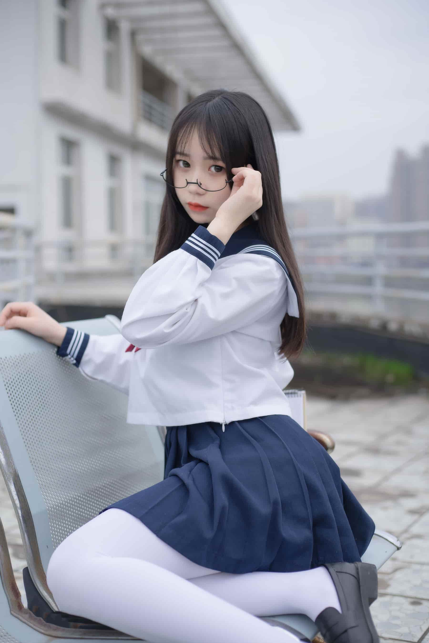 NO.214 喵喵的白丝水手服 – [风之领域] - 喵图录