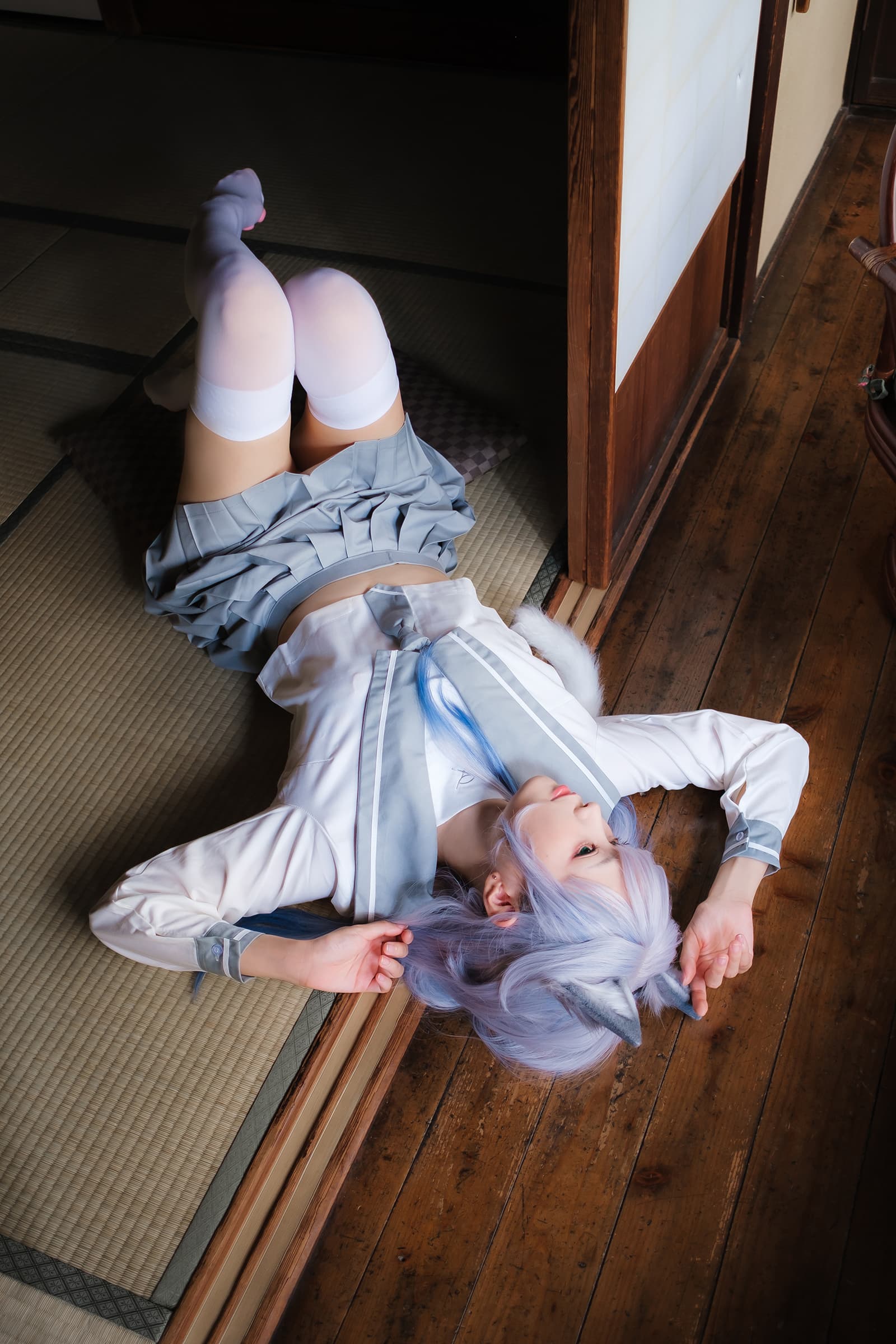 NO.170 Veranda White Cat緣廊白貓 – [ElyEE子] - 喵图录