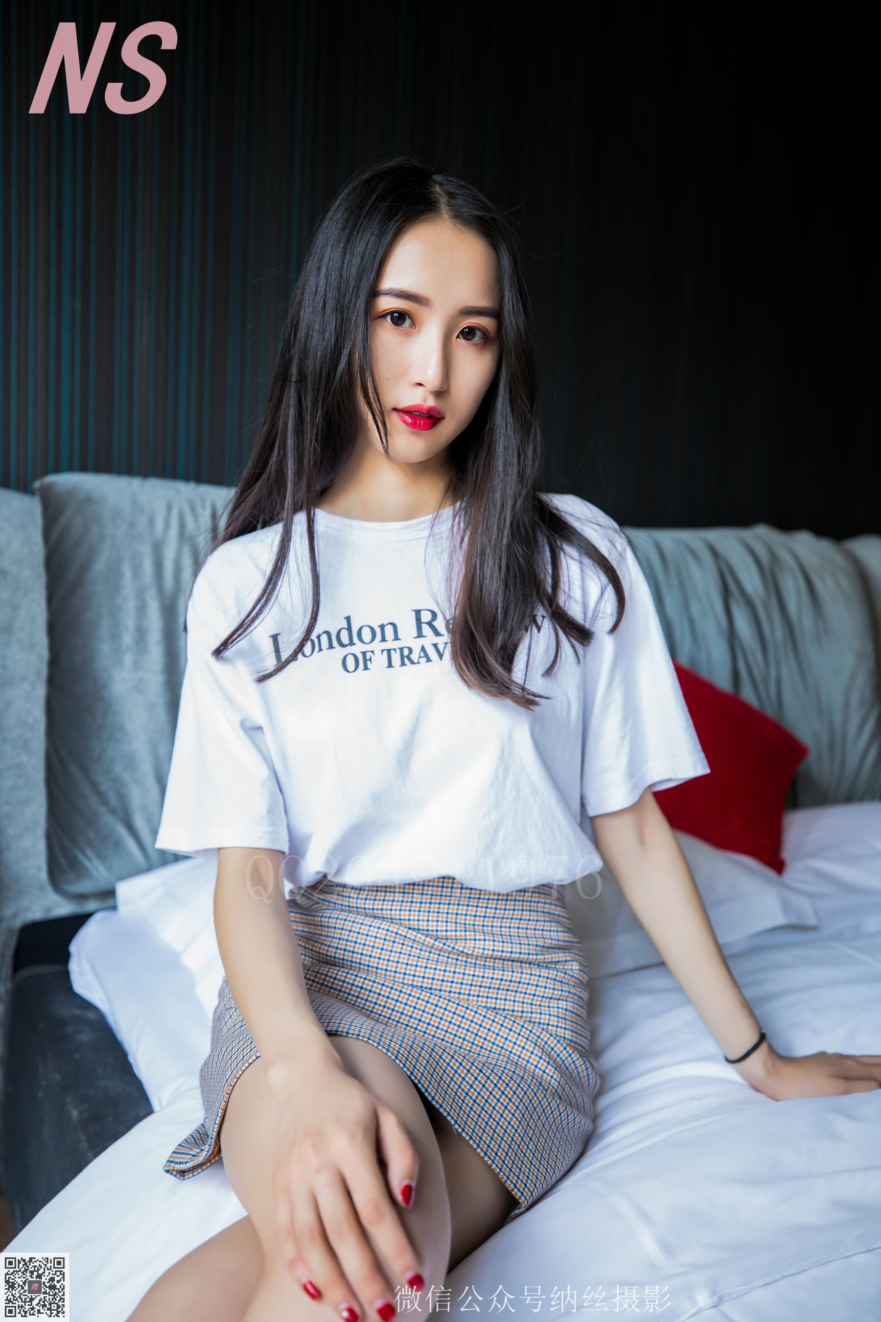 NO.150 苏敏3 粉红过膝袜 – [纳丝摄影] - 喵图录