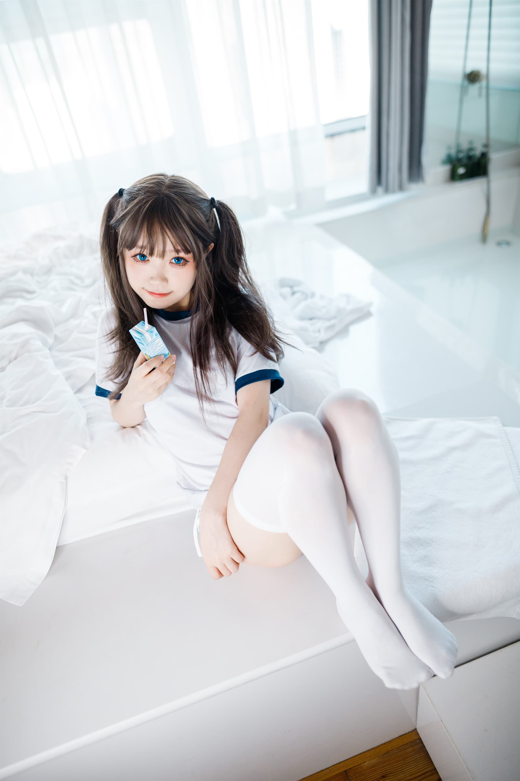 NO.015 半双马尾体操服大腿袜 – [神沢永莉] - 喵图录