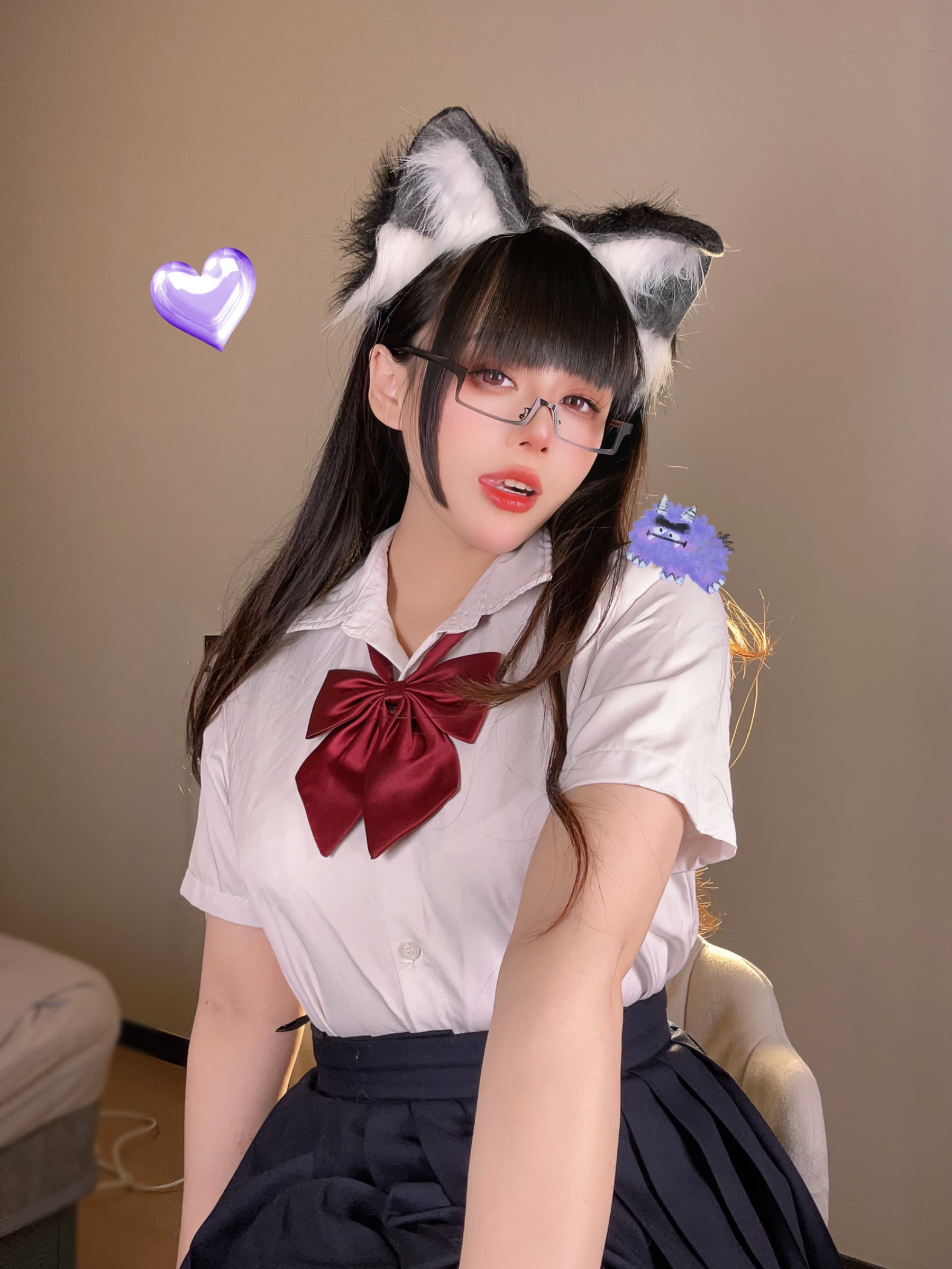 NO.007 猫耳娘的裙底 – [九言] - 喵图录