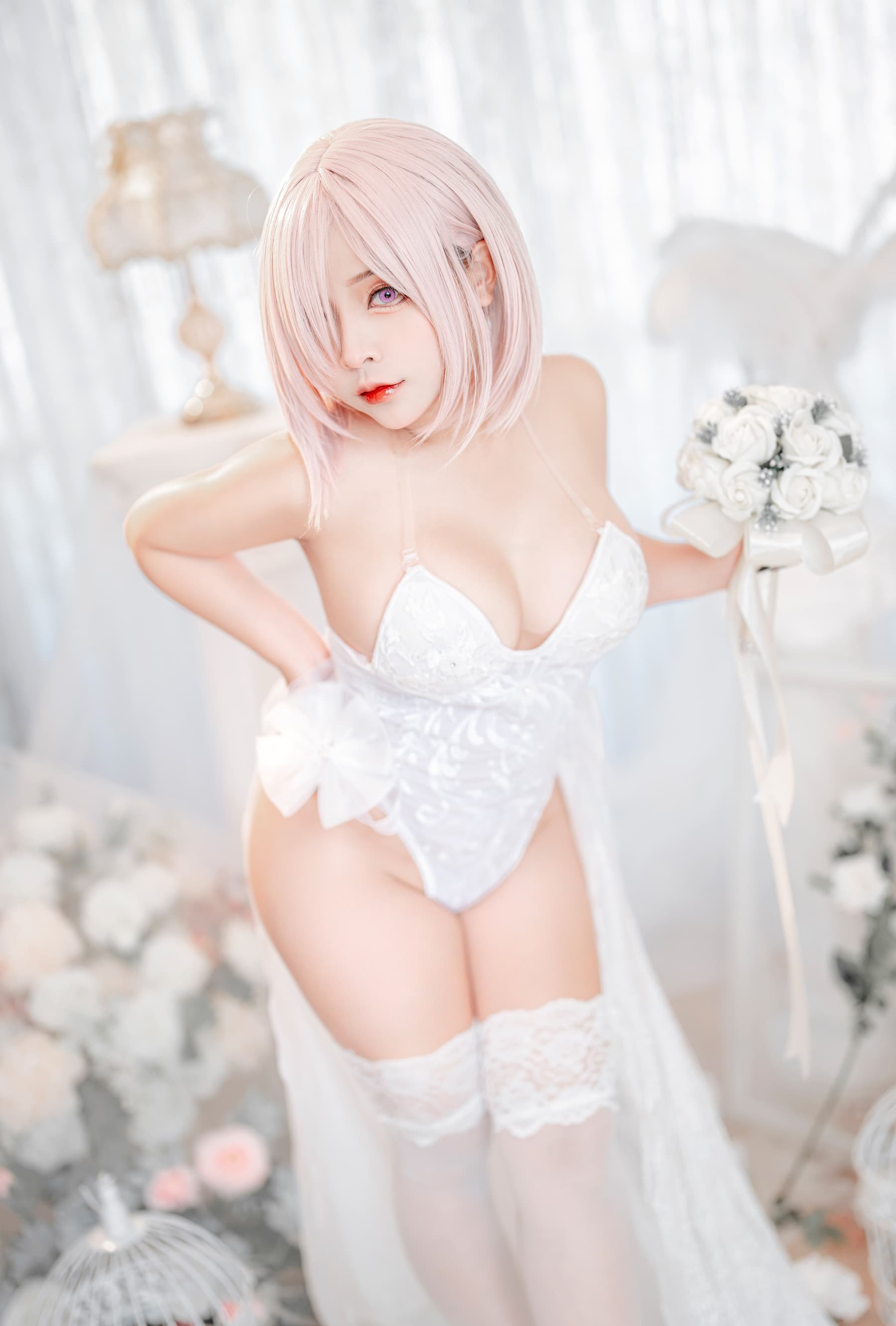 NO.020 Mashu white lingerie body oil – [Sayo Momo] - 喵图录