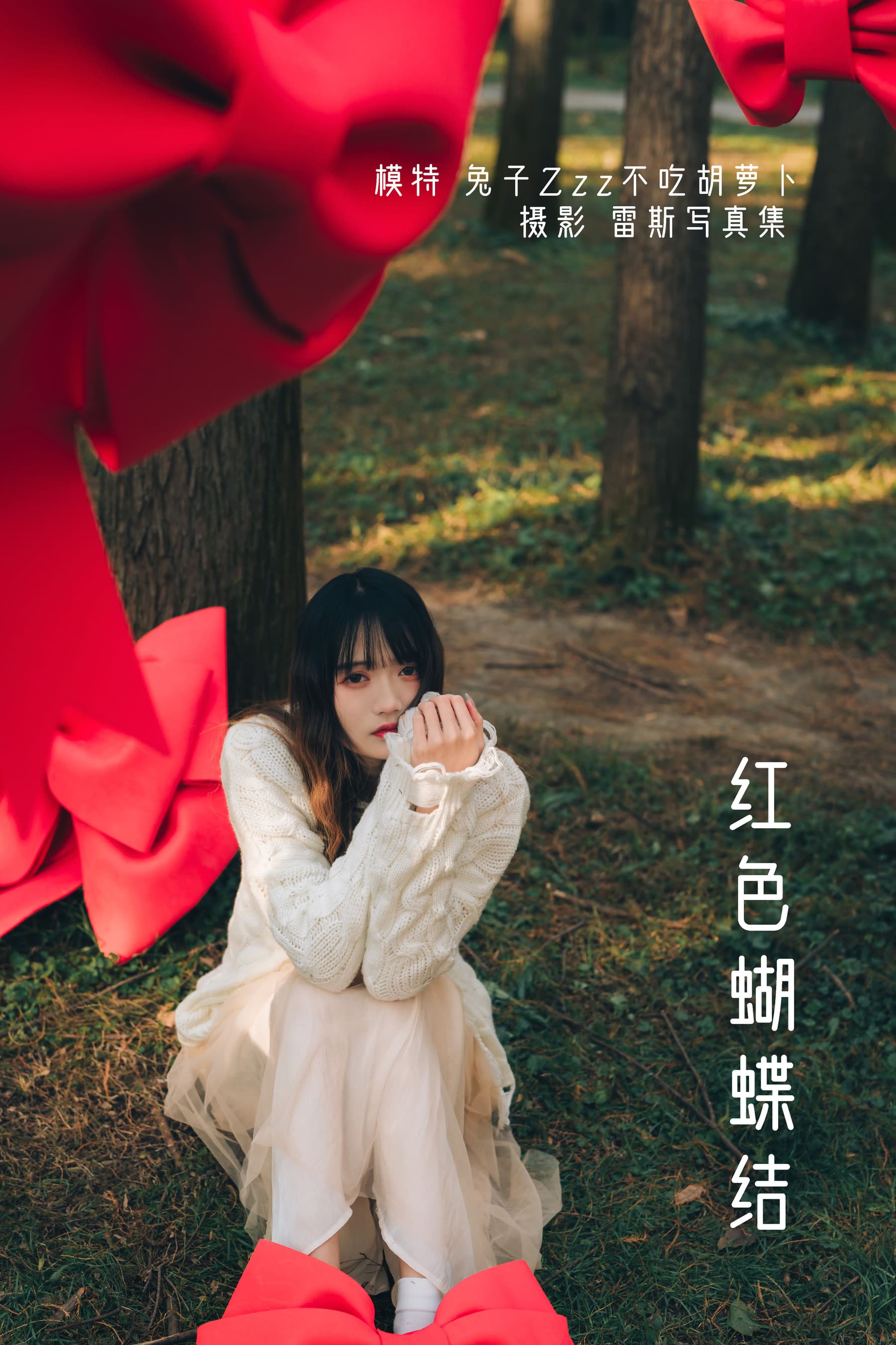 NO.025 红色蝴蝶结 – [兔子Zzz不吃胡萝卜] - 喵图录
