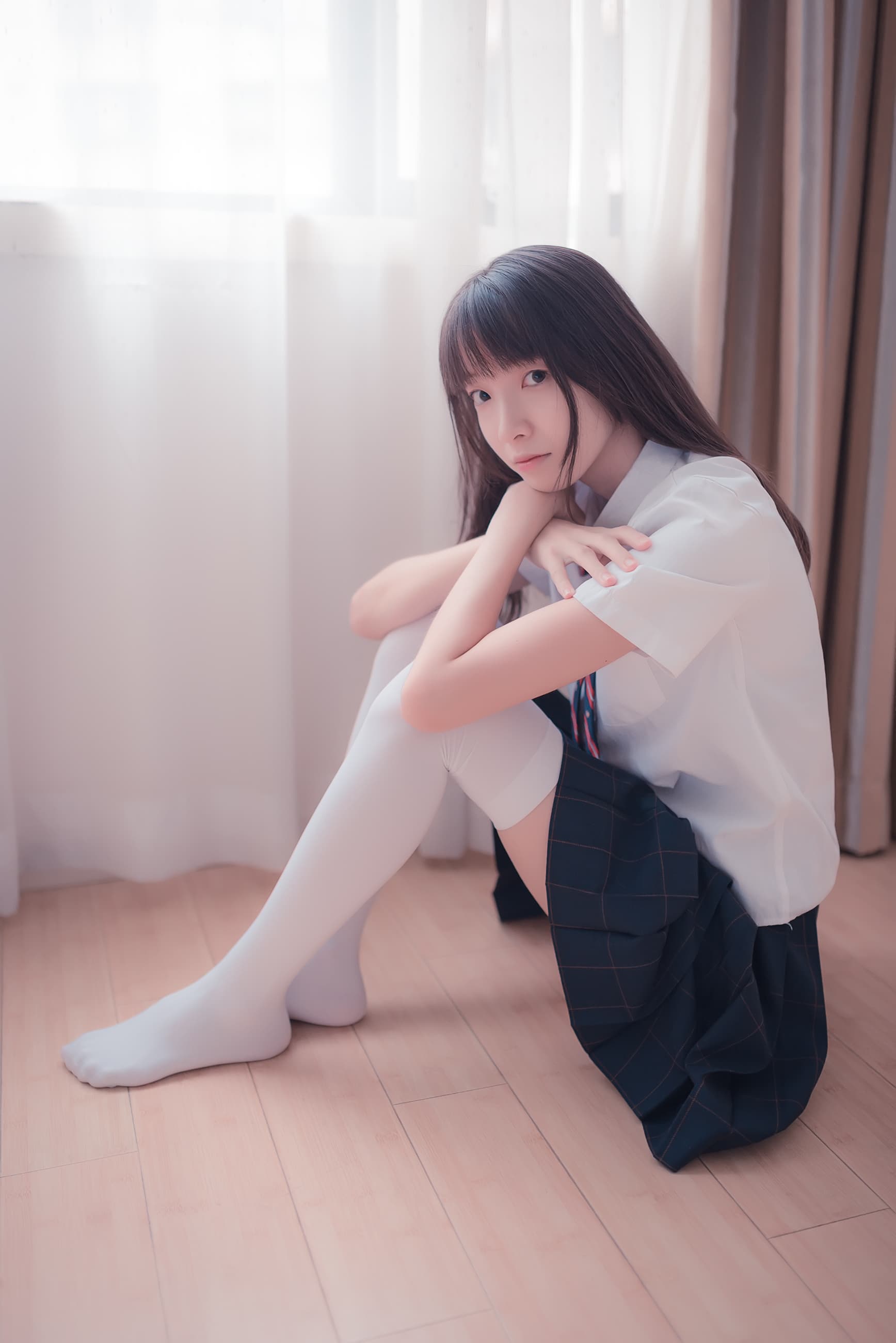 NO.004 邻家白丝清新女孩 – [风之领域] - 喵图录